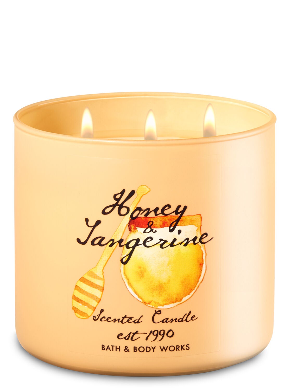 Honey Tangerine 3-Wick Candle - Bath And Body Works