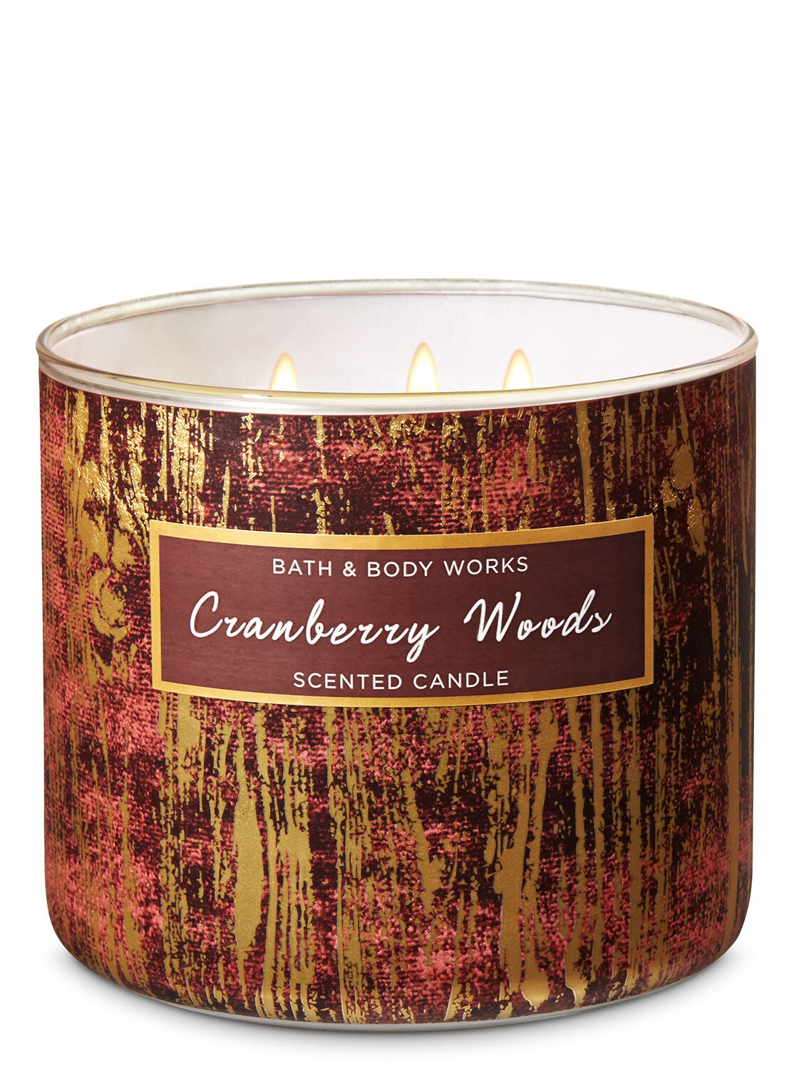 Cranberry Woods 3-Wick Candle - Bath And Body Works