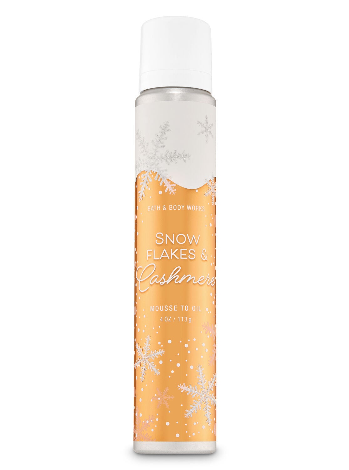 Snowflakes & Cashmere Mousse to Oil - Bath And Body Works