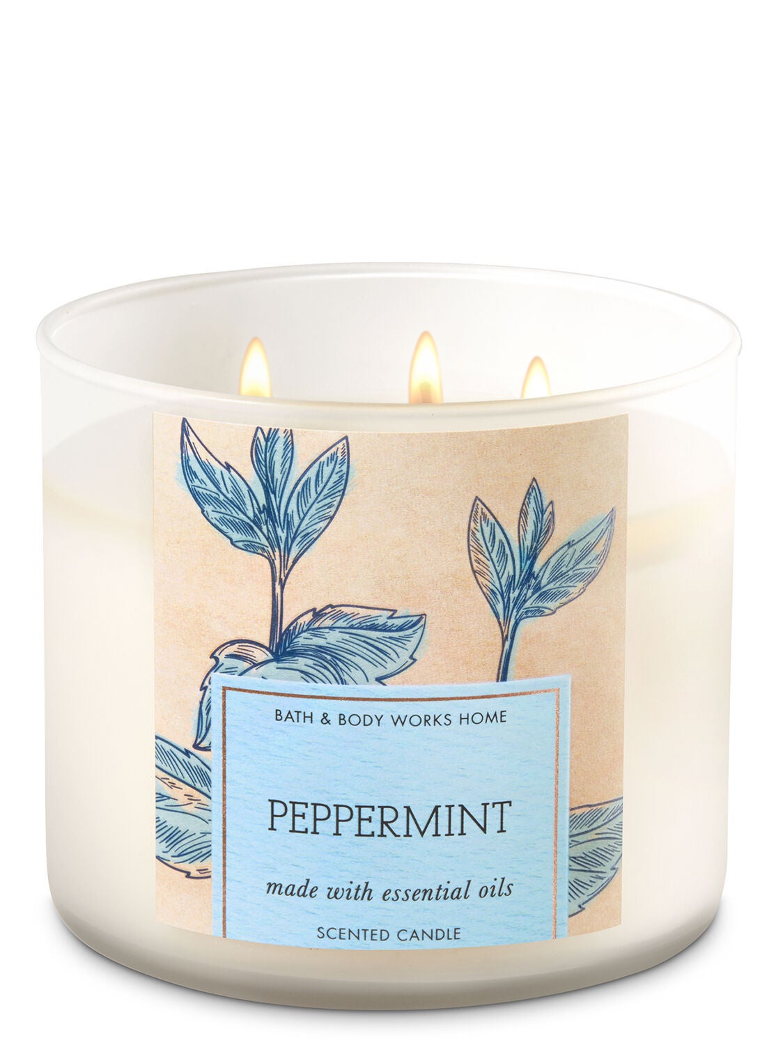 Peppermint 3-Wick Candle - Bath And Body Works