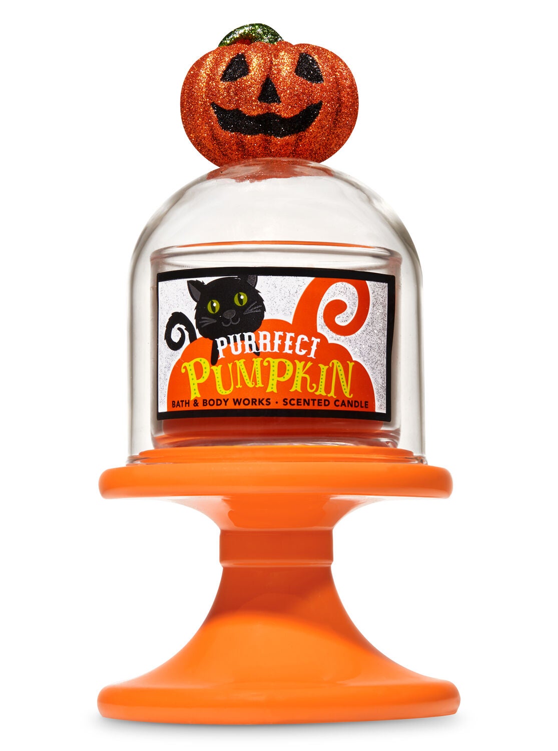 Pumpkin Cloche Pedestal Mini Candle Holder - Bath And Body Works