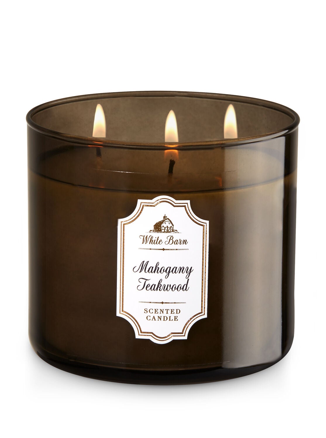 Mahogany Teakwood 3-Wick Candle - Bath And Body Works