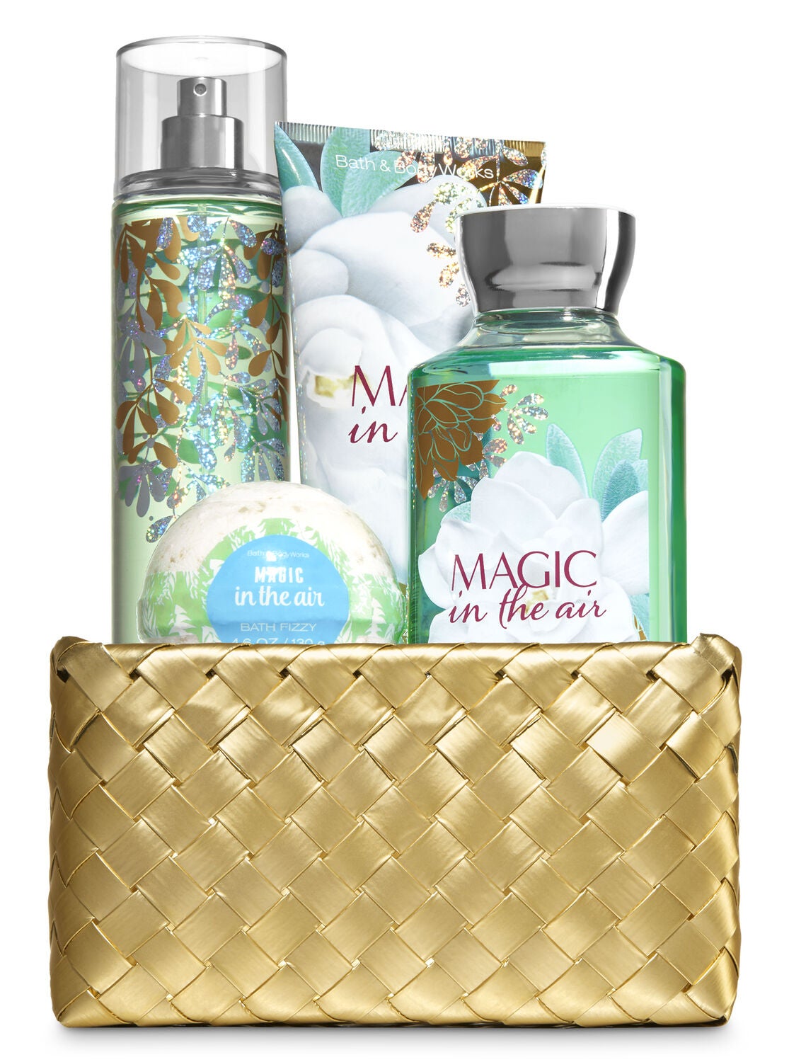 Magic in the Air Gold Woven Basket Gift Kit - Bath And Body Works