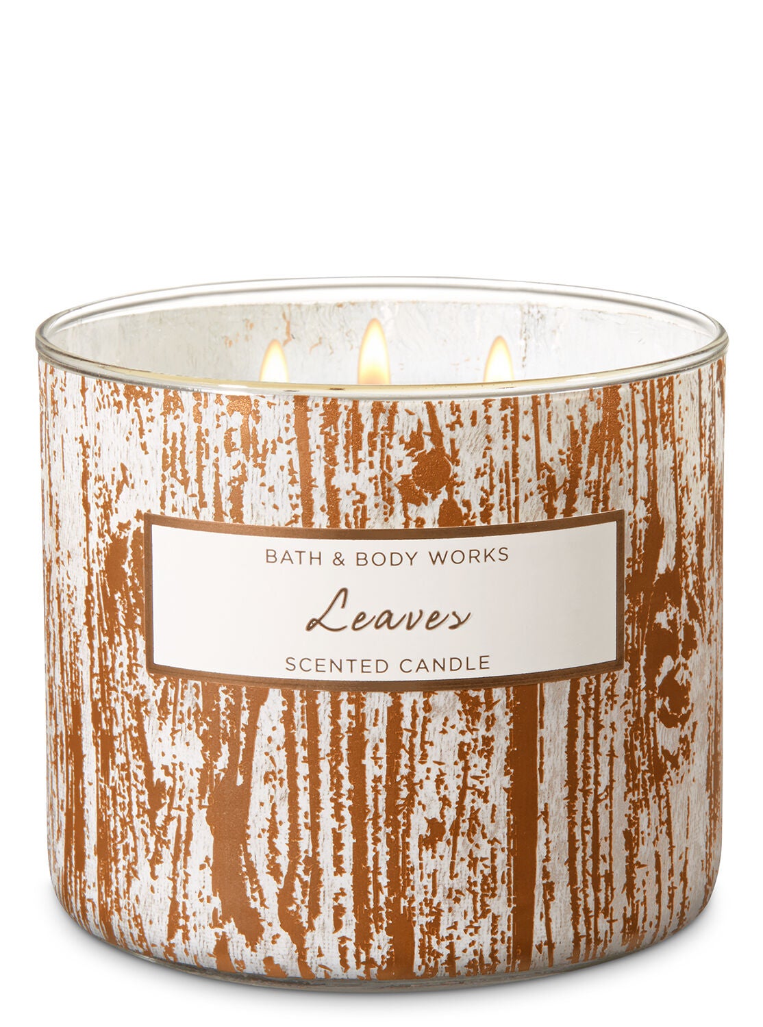 Leaves 3-Wick Candle - Bath And Body Works