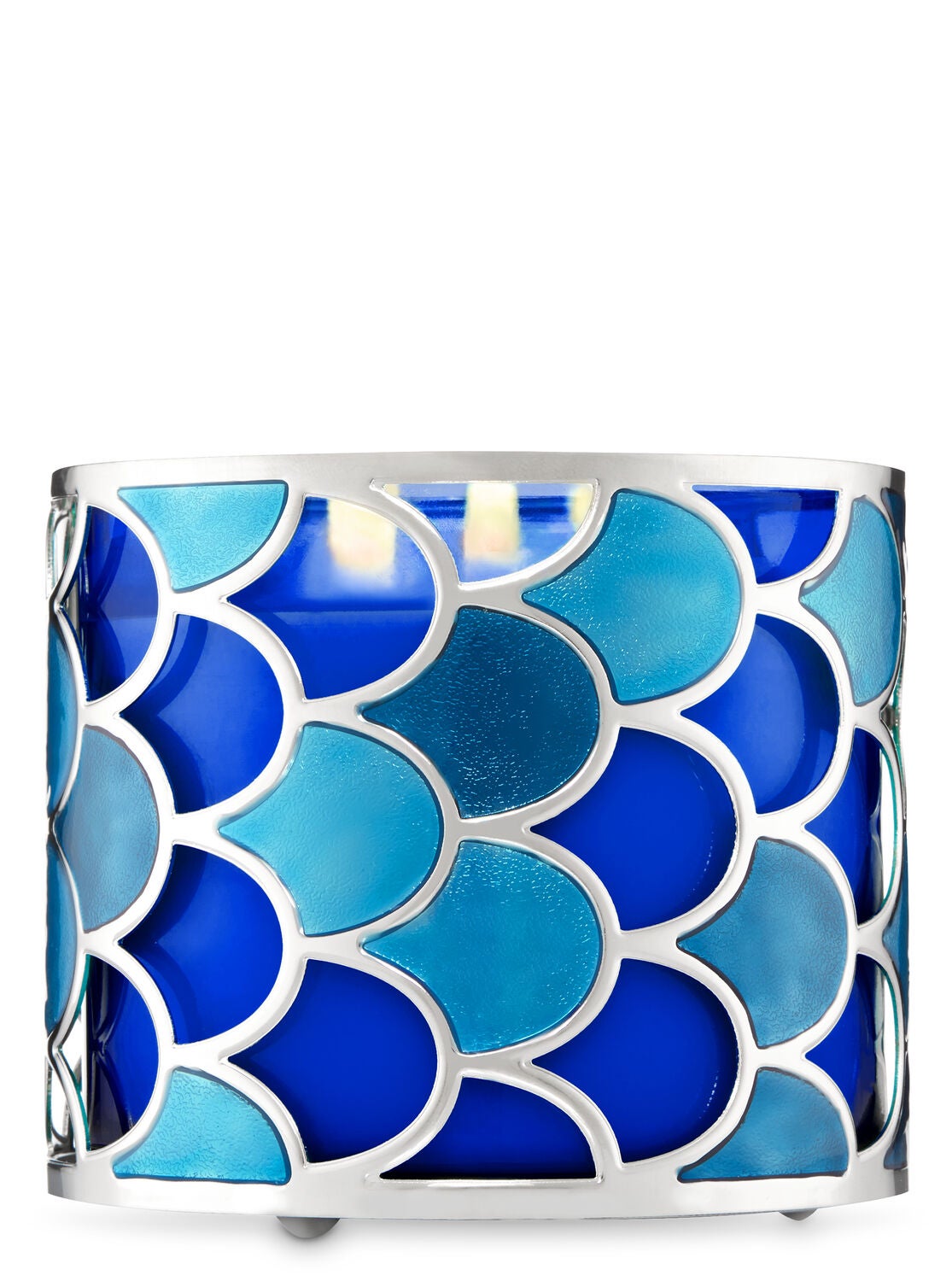 Glittery Fish Scales 3-Wick Candle Holder - Bath And Body Works