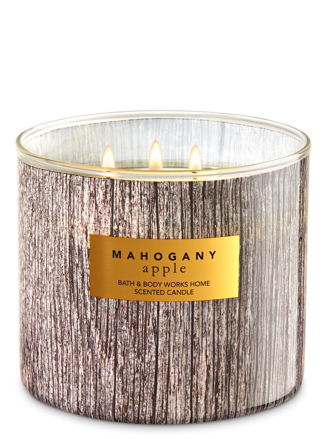 Mahogany Apple 3-Wick Candle - Bath And Body Works