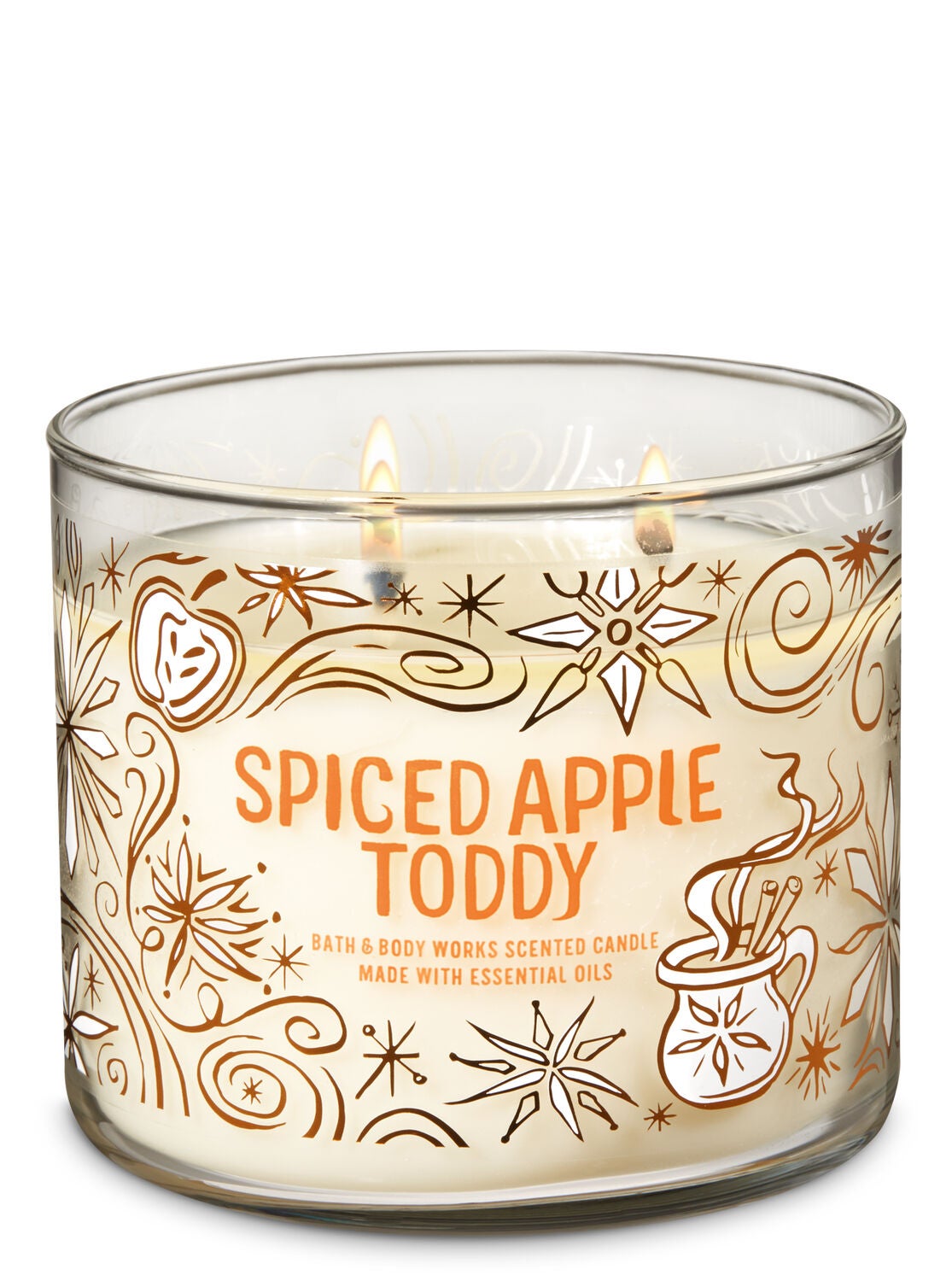Spiced Apple Toddy 3-Wick Candle - Bath And Body Works