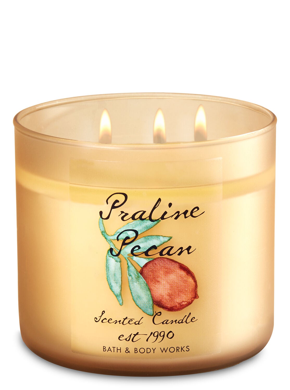 Praline Pecan 3-Wick Candle - Bath And Body Works