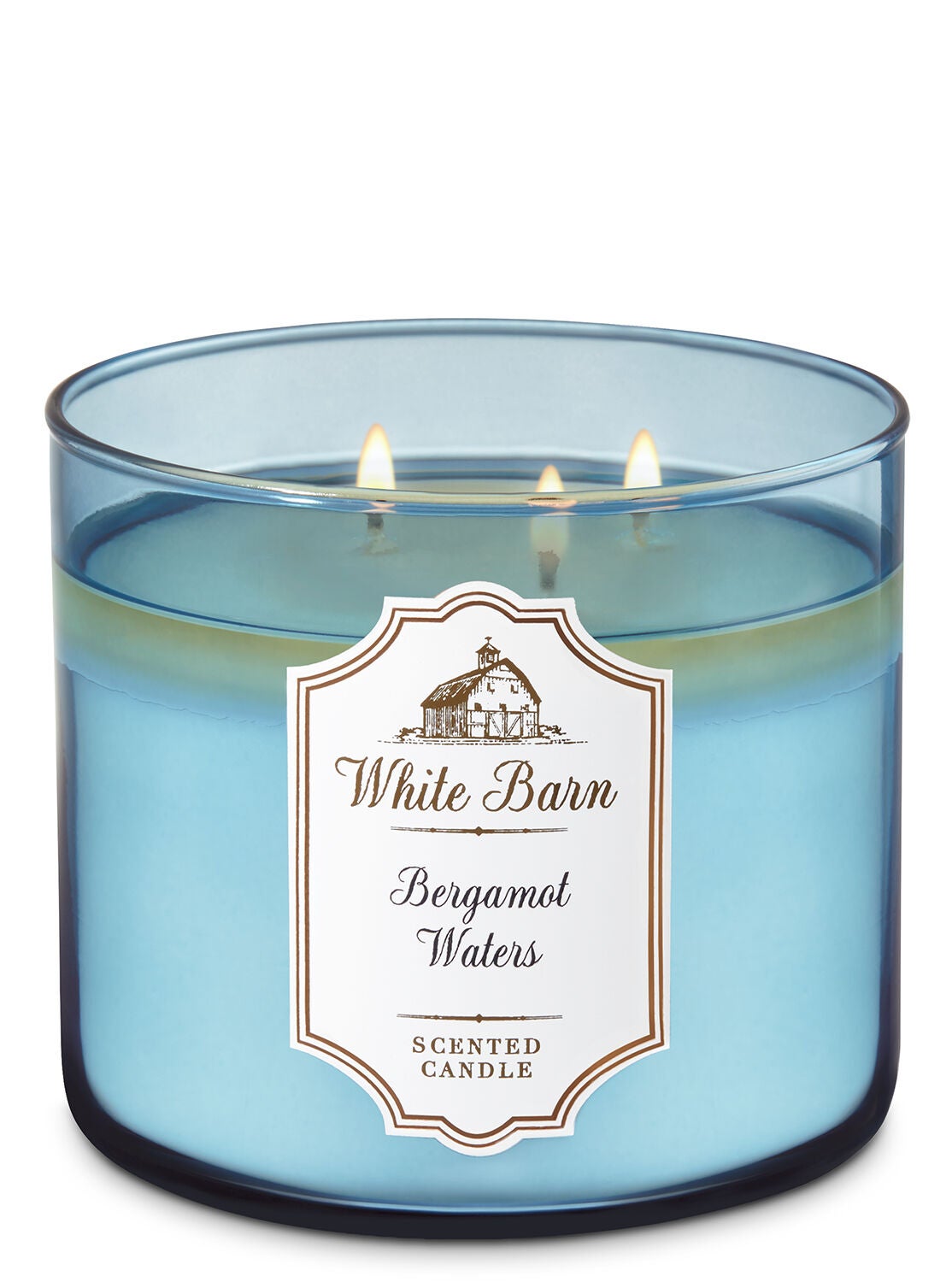 White Barn Bergamot Waters 3-Wick Candle - Bath And Body Works