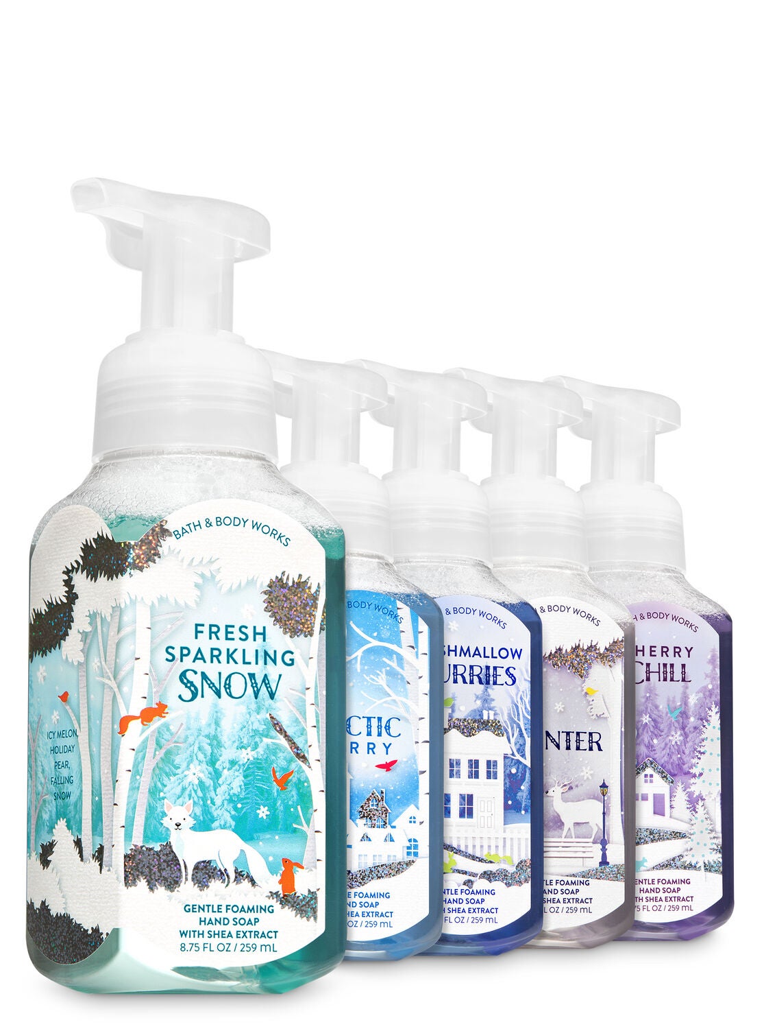 Snow Delightful Gentle Foaming Hand Soap, 5-Pack - Bath And Body Works