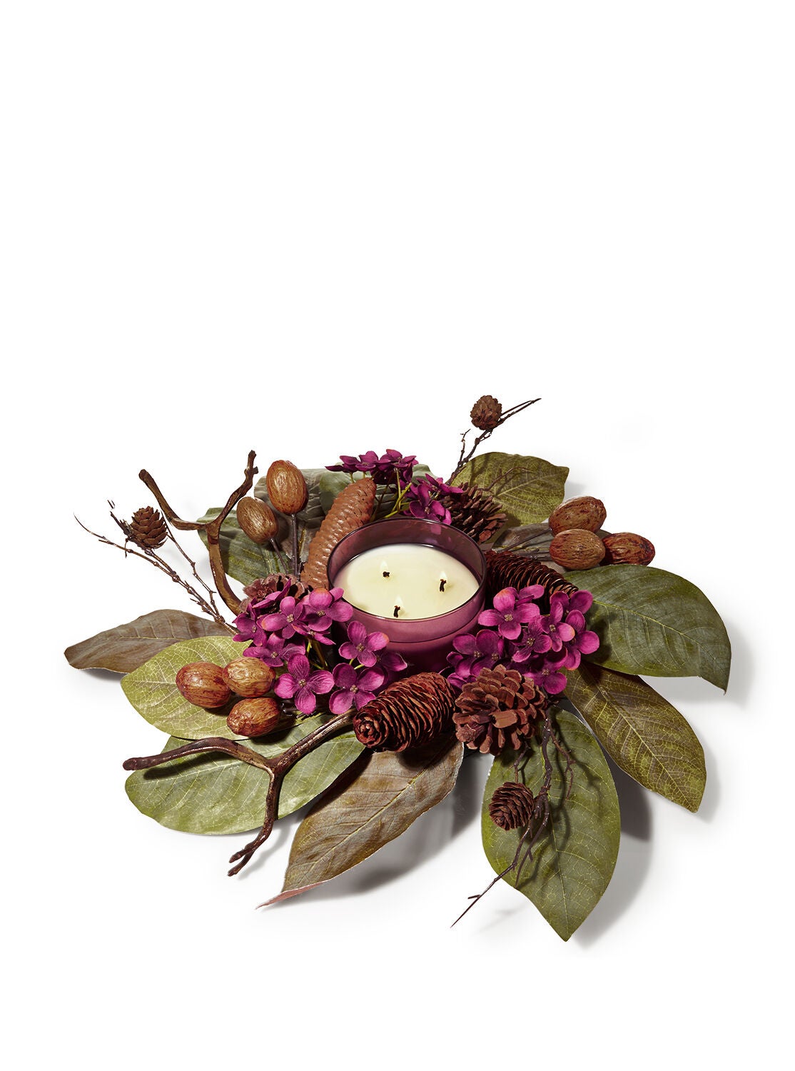 Plum Rose 3-Wick Candle Ring - Bath And Body Works