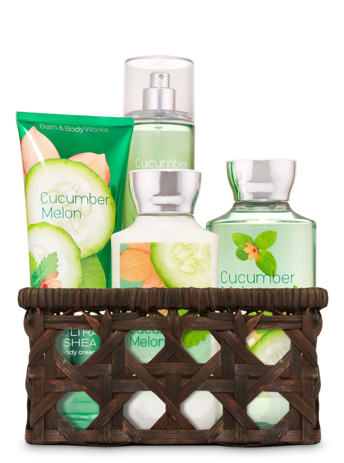 Cucumber Melon Basket of Favorites Gift Kit - Bath And Body Works