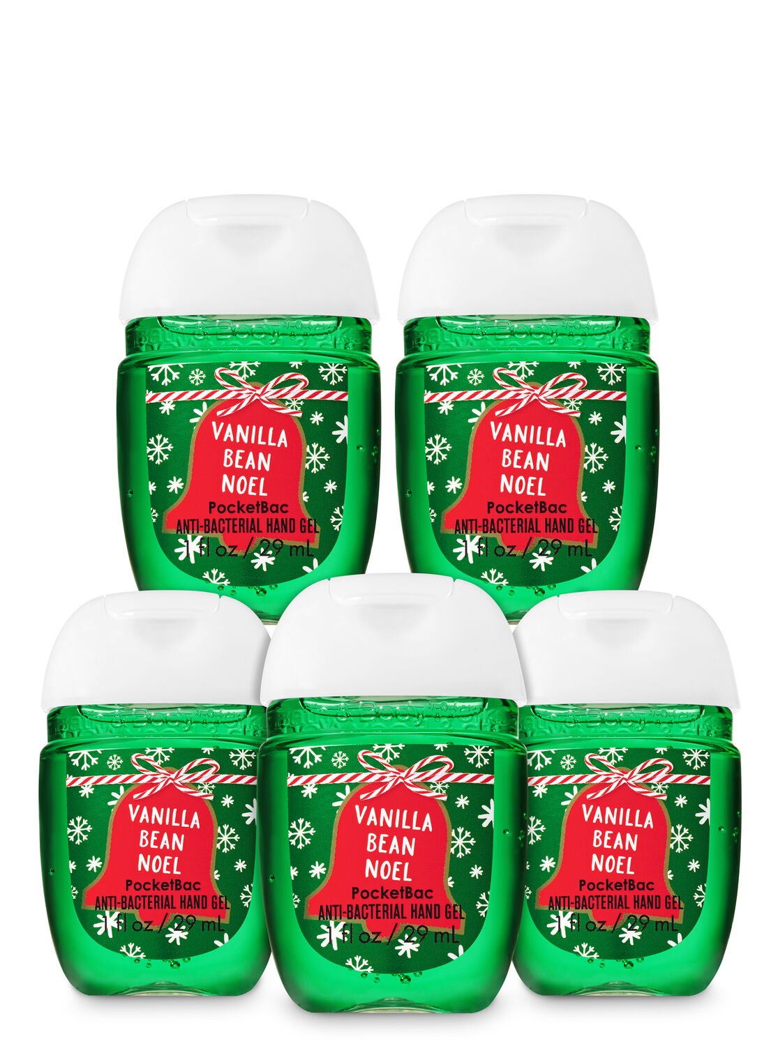 Vanilla Bean Noel PocketBac Hand Sanitizers, 5-Pack - Bath And Body Works
