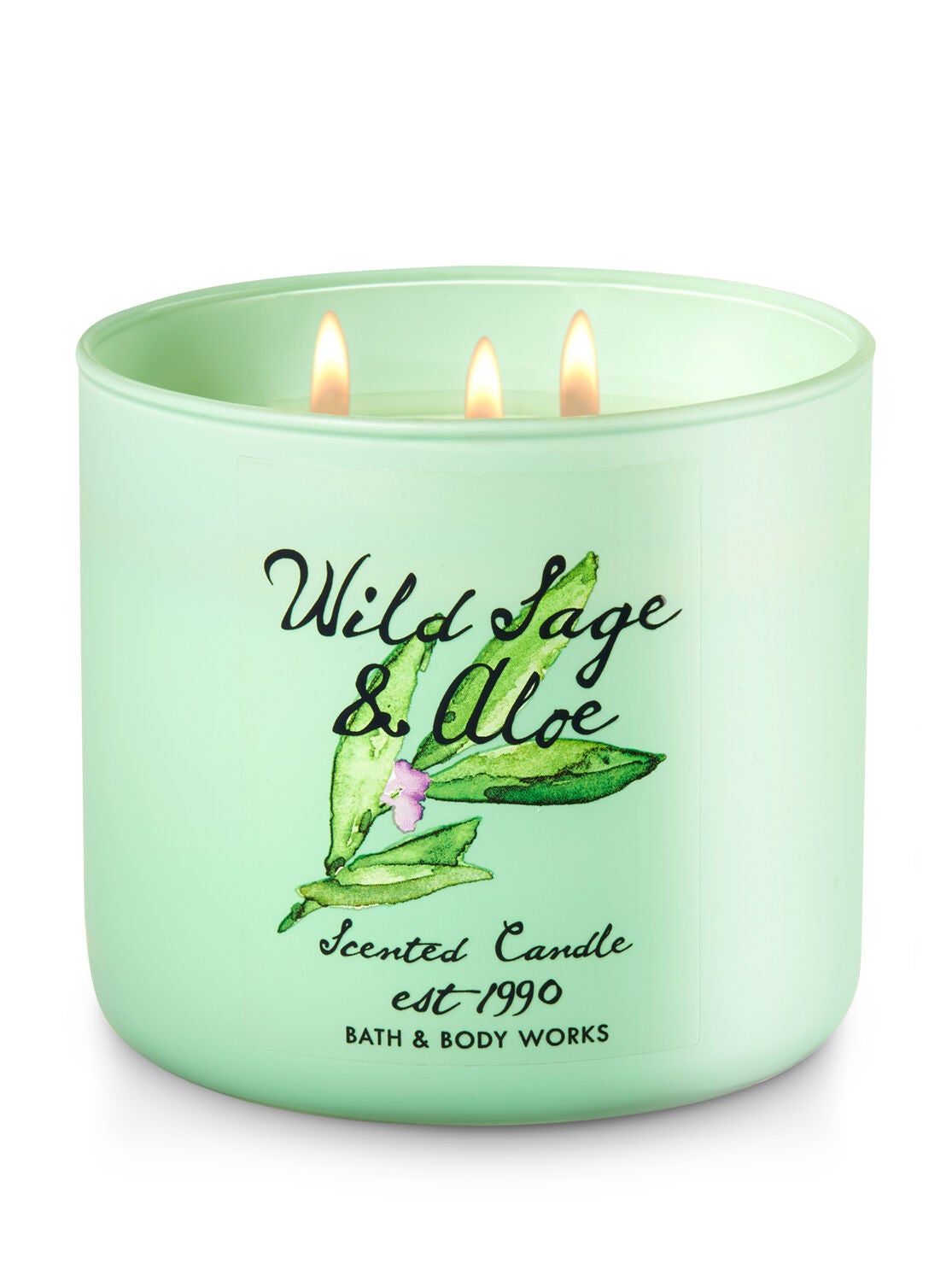 Wild Sage & Aloe 3-Wick Candle - Bath And Body Works