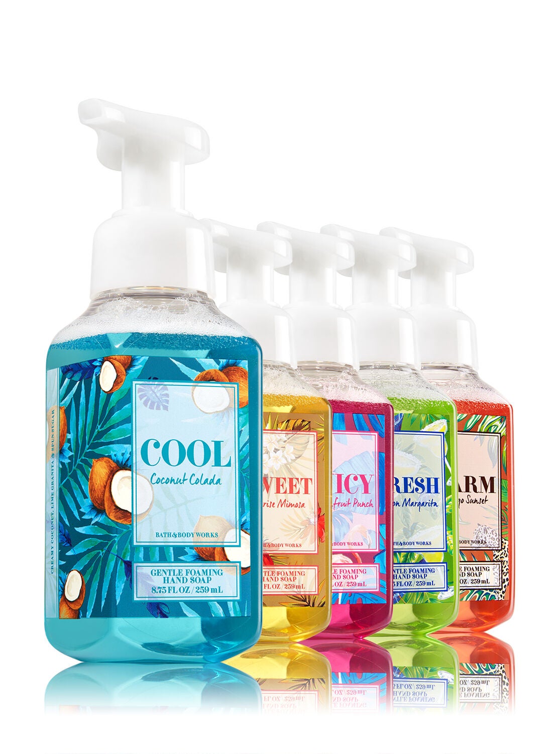 Let's Get Away 5-Pack Gentle Foaming Soap - Bath And Body Works