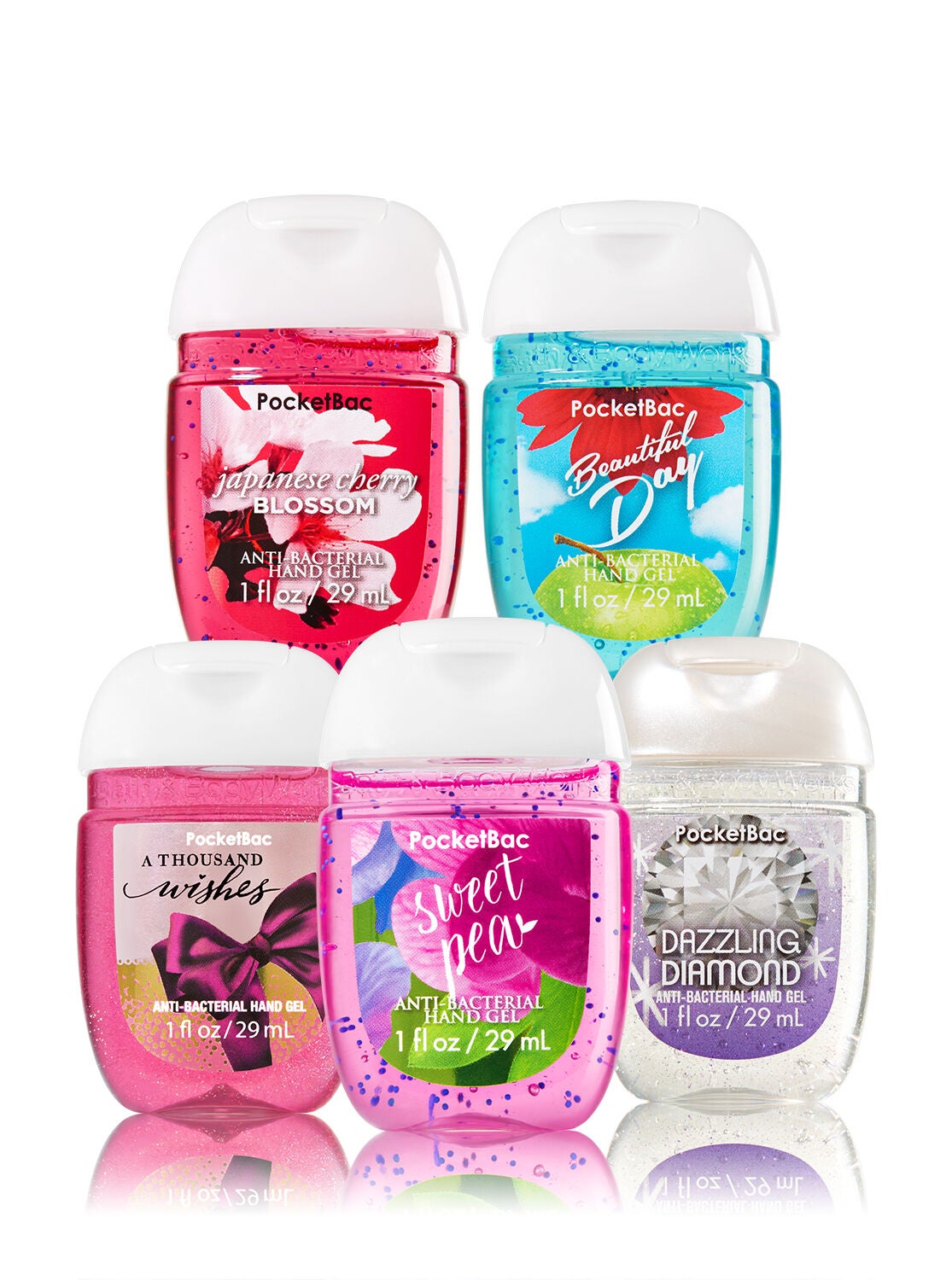 America's Favorites 5-Pack PocketBac Sanitizers - Bath And Body Works