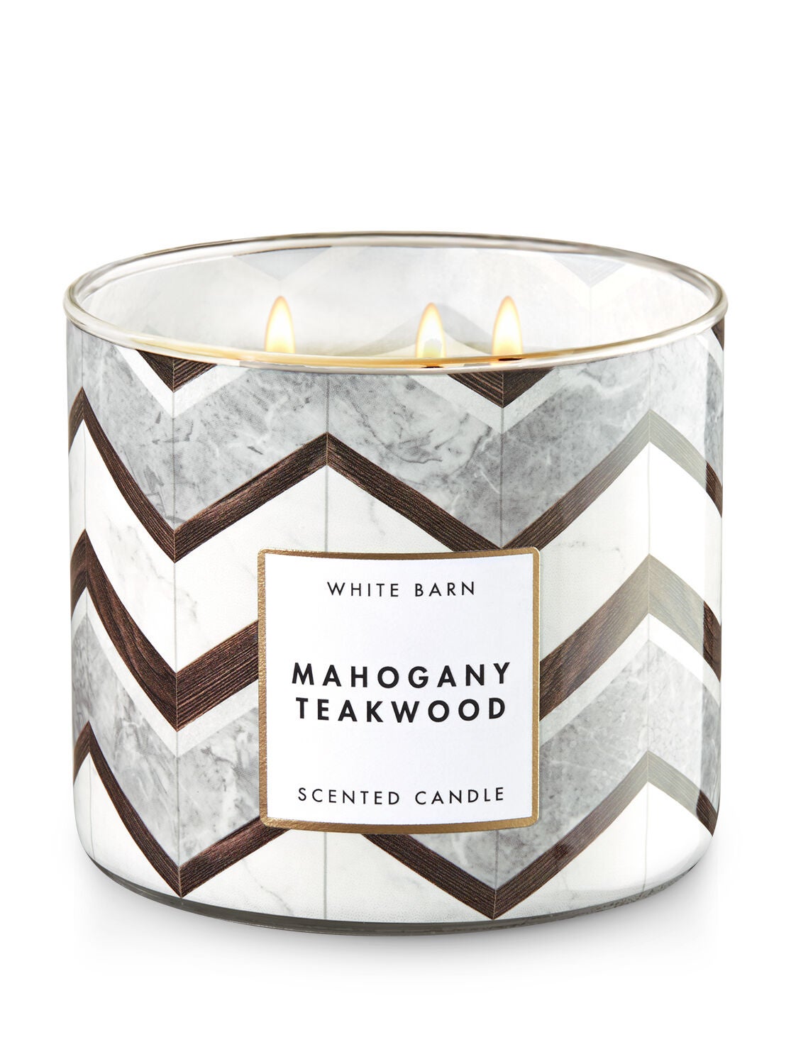 Mahogany Teakwood 3-Wick Candle - Bath And Body Works