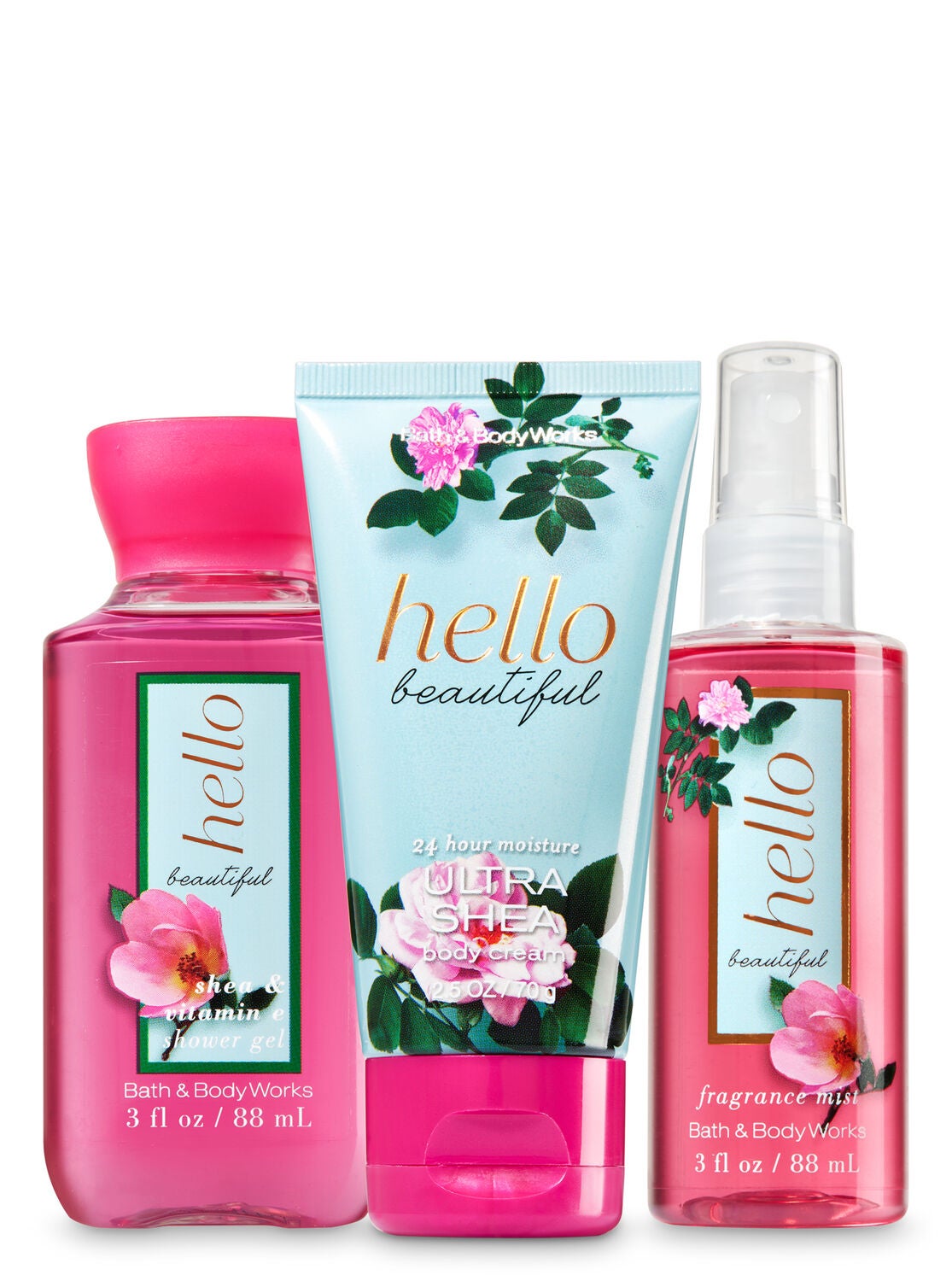 Signature Collection Hello Beautiful Travel Size Body Care Trio - Bath And Body Works