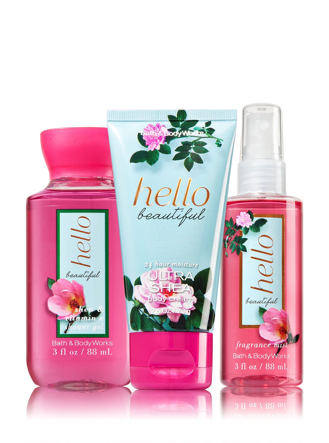 Signature Collection Hello Beautiful Travel Size Body Care Trio - Bath And Body Works