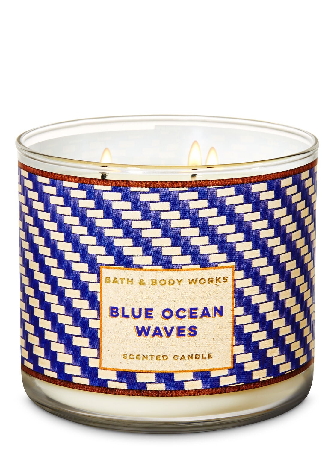 Blue Ocean Waves 3-Wick Candle - Bath And Body Works