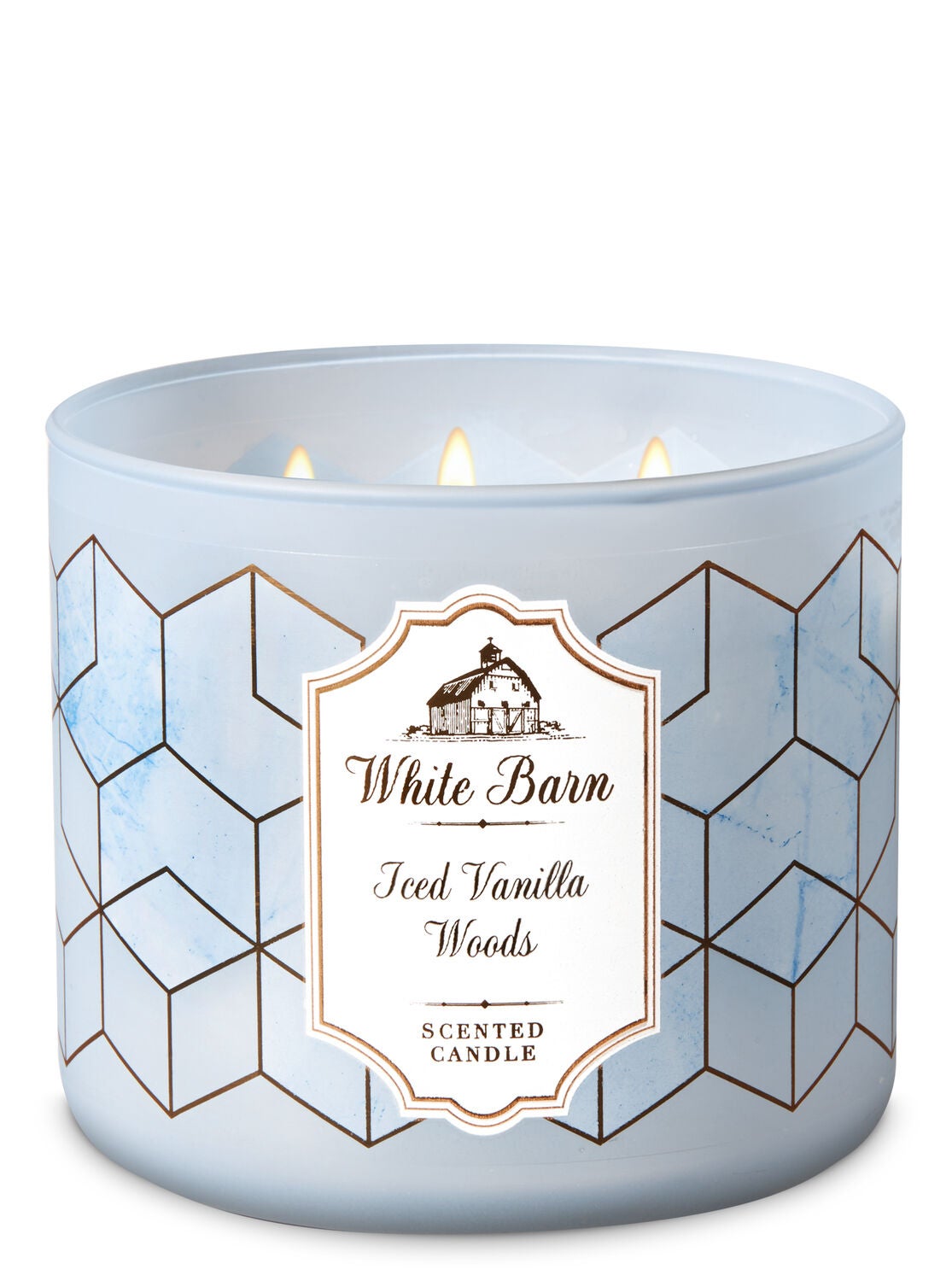 Iced Vanilla Woods 3-Wick Candle - Bath And Body Works