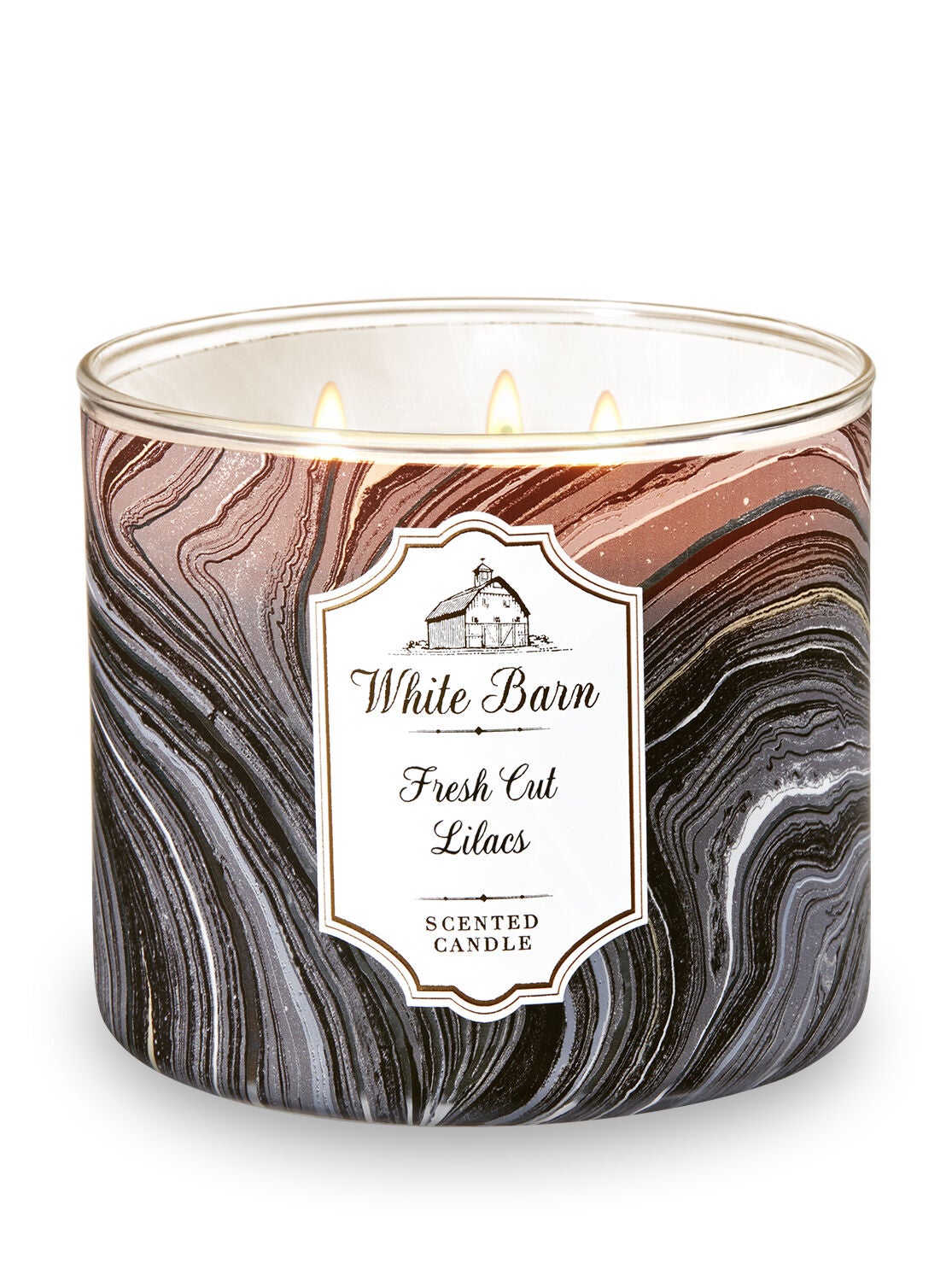 White Barn Fresh Cut Lilacs 3-Wick Candle - Bath And Body Works