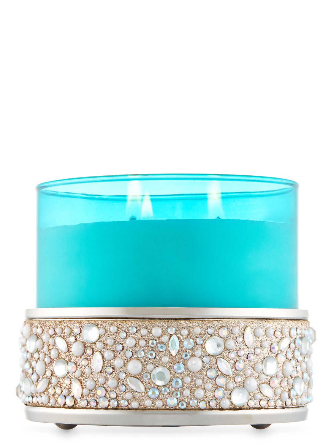candle glitter holder gems wick bath body works holders