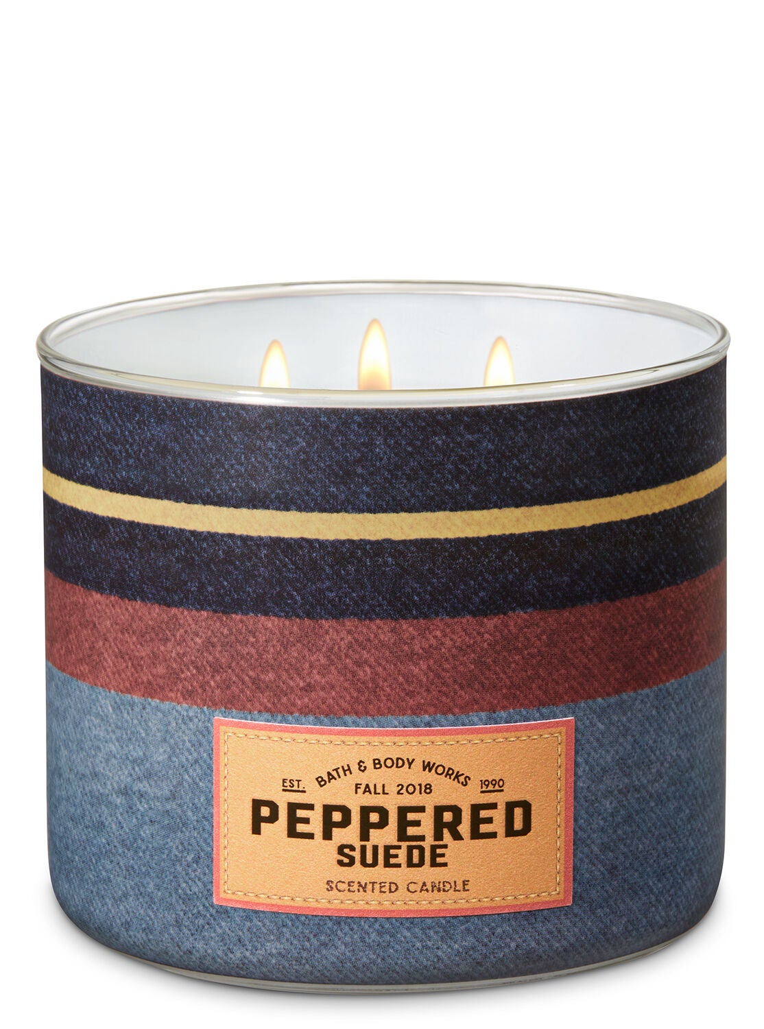 Peppered Suede 3-Wick Candle - Bath And Body Works