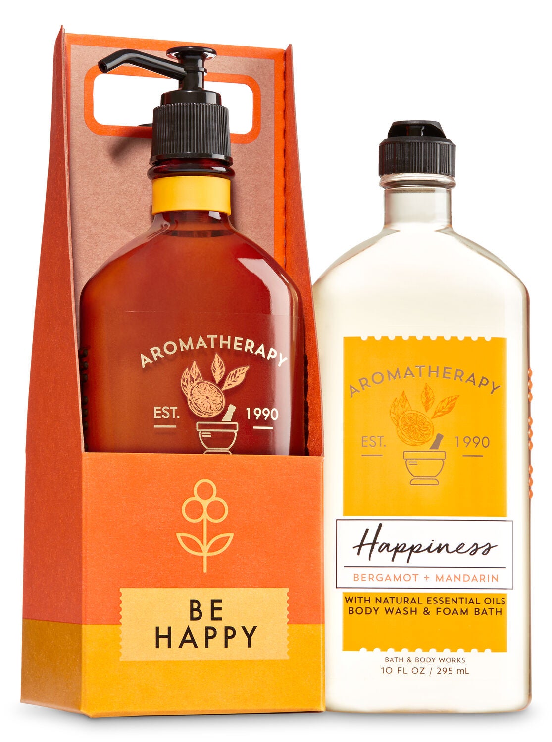 Aromatherapy Happiness - Bergamot & Mandarin Be Happy Gift Set - Bath And Body Works