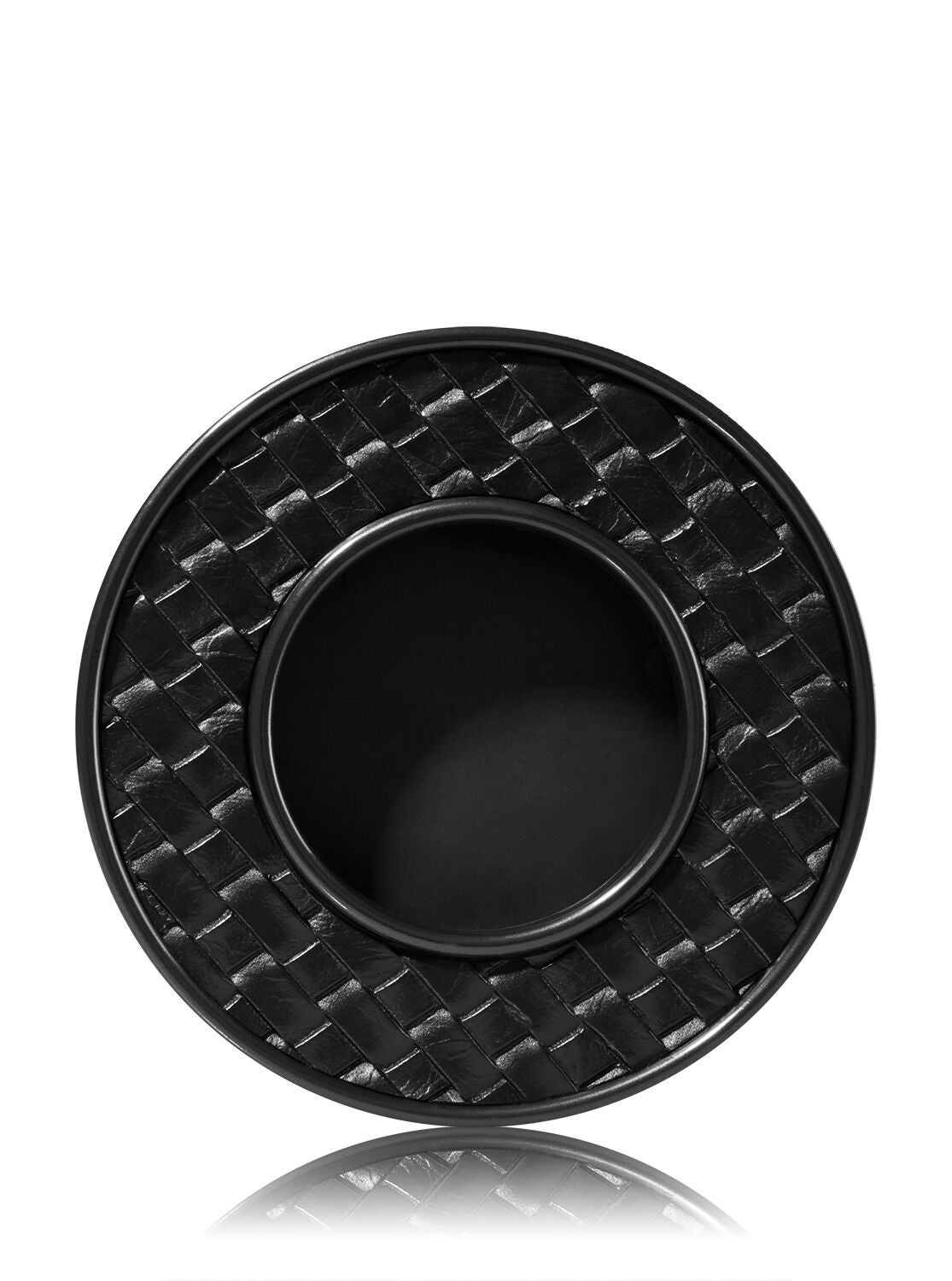 Black Leather Weave Scentportable Holder - Bath And Body Works
