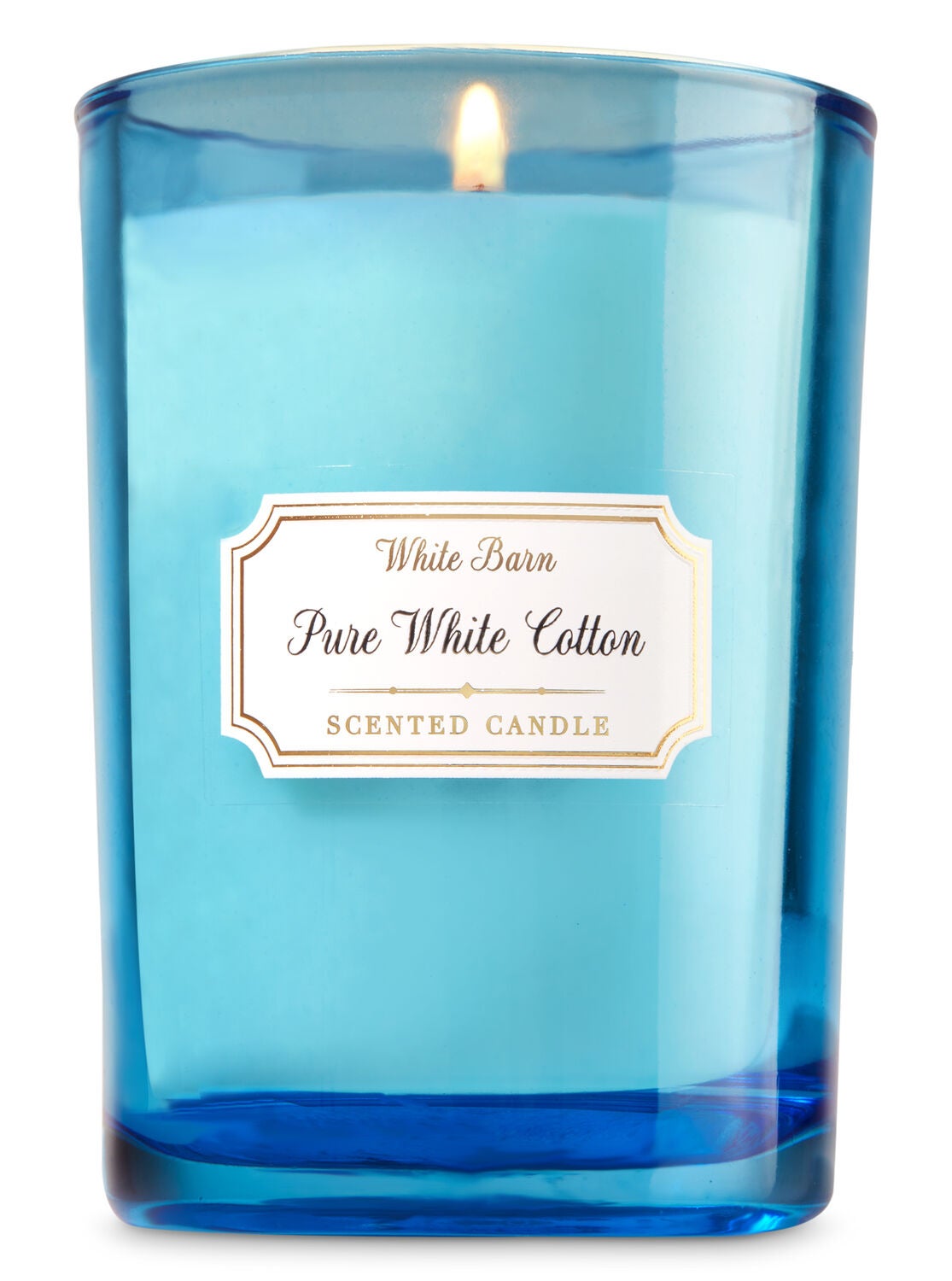 Pure White Cotton Medium Candle - Bath And Body Works