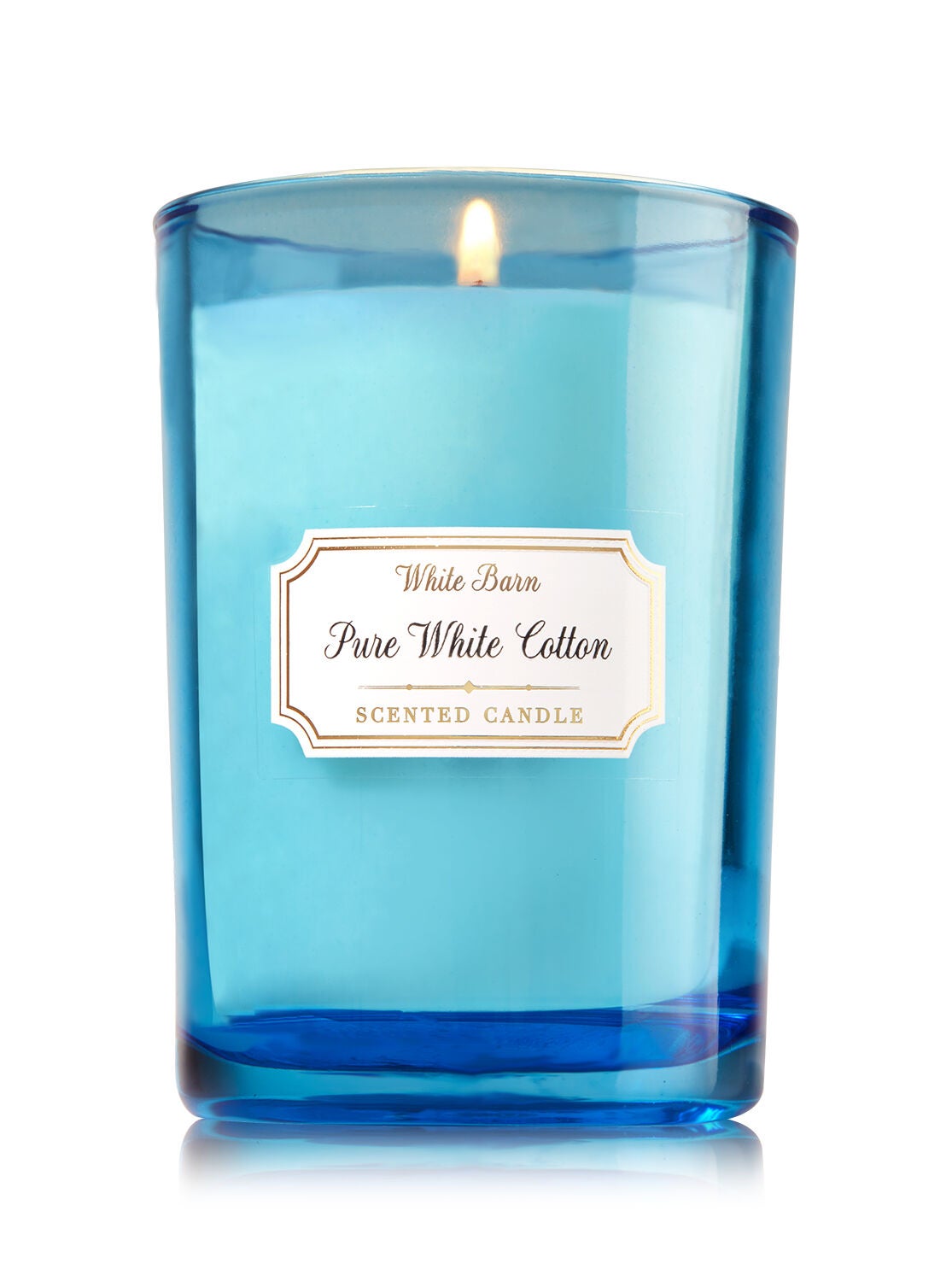 Pure White Cotton Medium Candle - Bath And Body Works