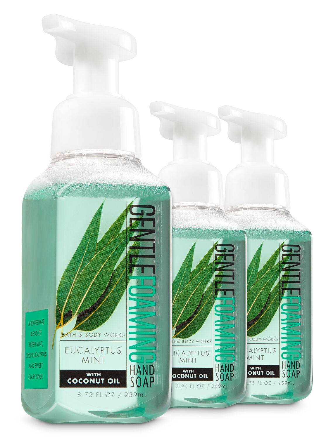 Eucalyptus Mint 3-Pack Gentle Foaming Soap - Bath And Body Works