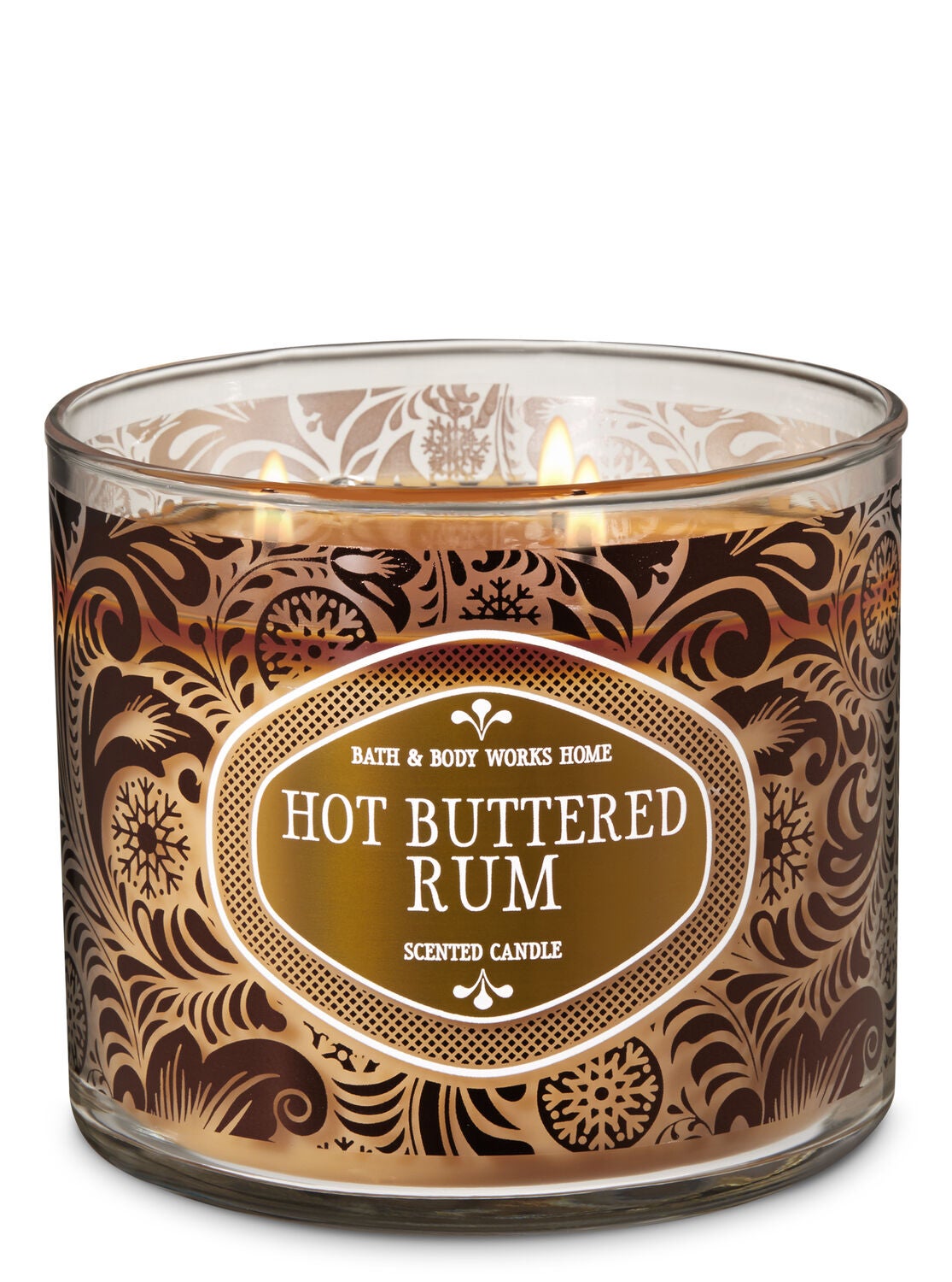Hot Buttered Rum 3-Wick Candle - Bath And Body Works