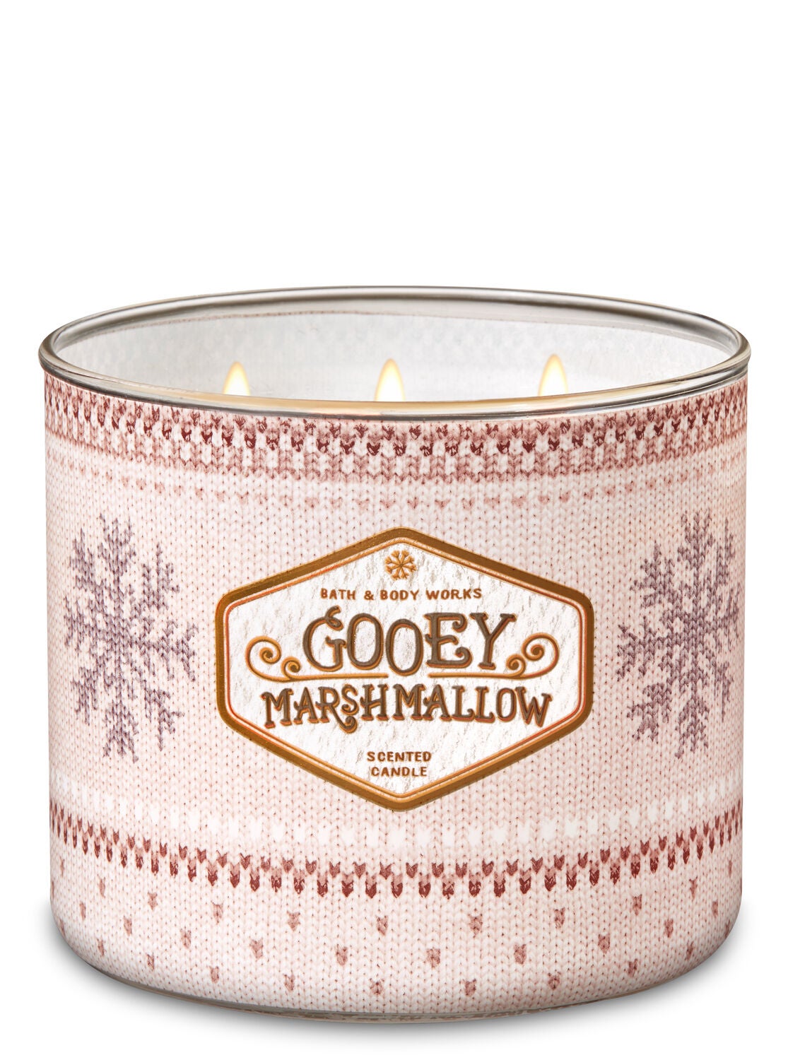 Gooey Marshmallow 3-Wick Candle - Bath And Body Works