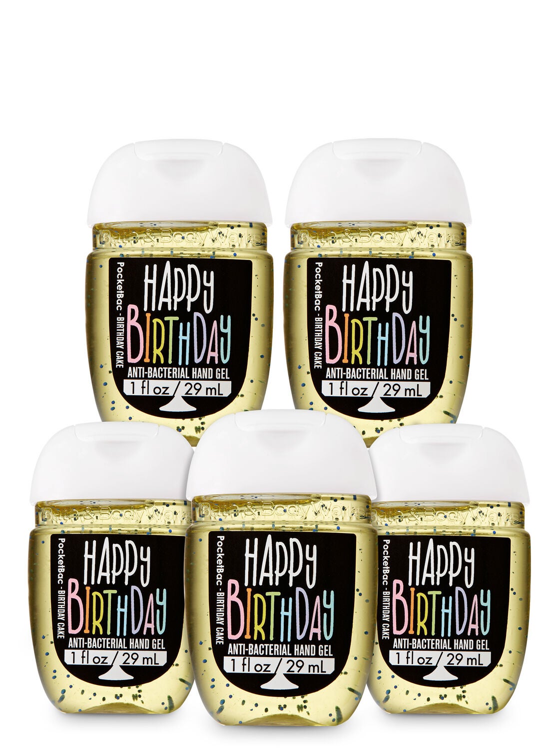 Happy Birthday PocketBac Hand Sanitizers, 5-Pack - Bath And Body Works