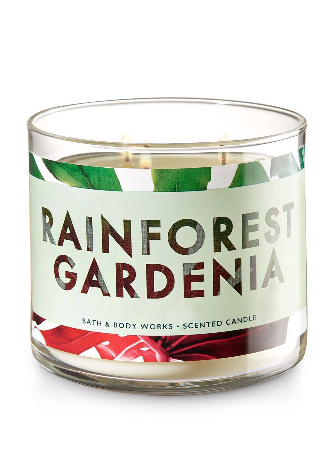 Rainforest Gardenia 3-Wick Candle - Bath And Body Works