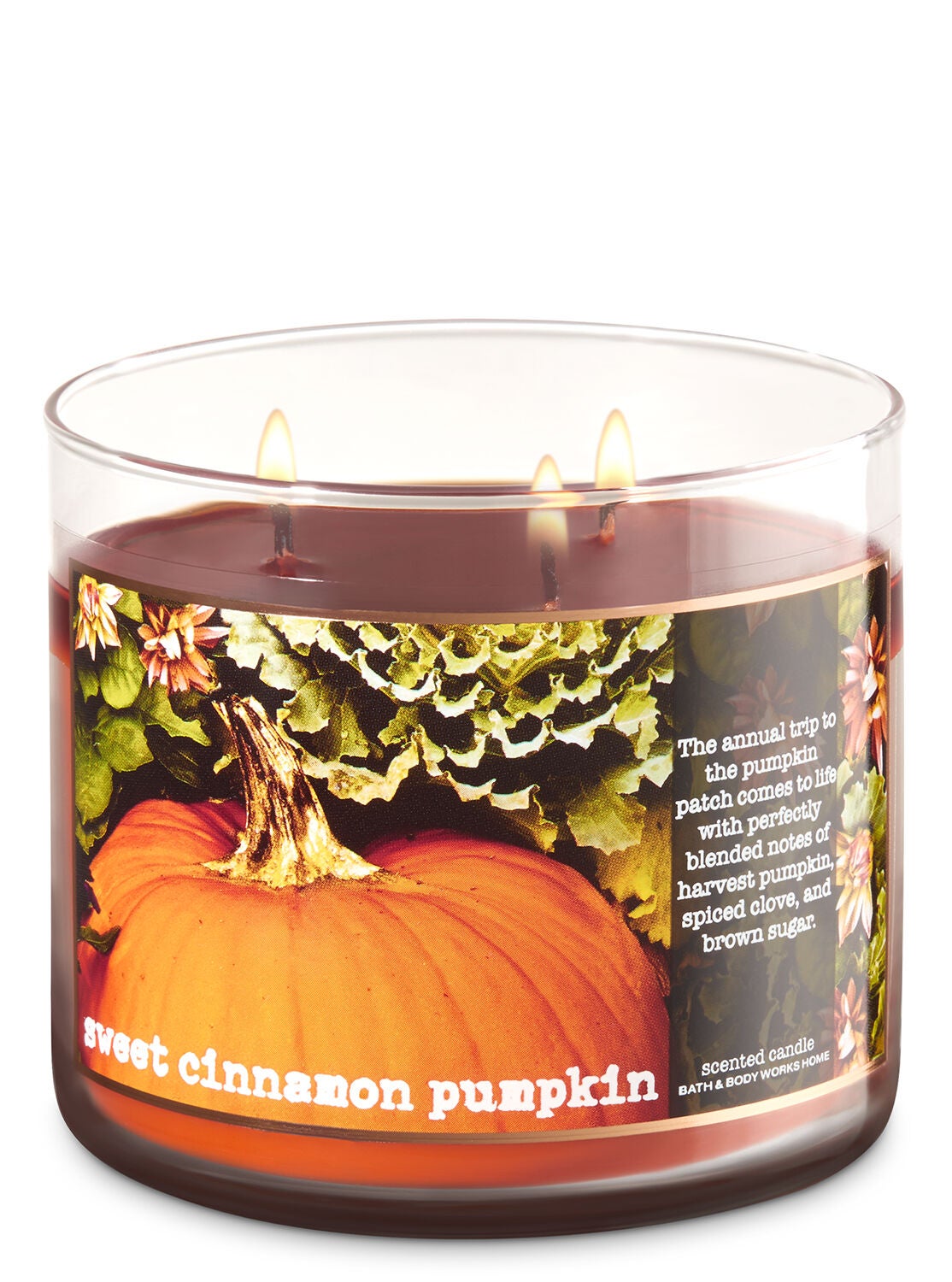Sweet Cinnamon Pumpkin 3-Wick Candle - Bath And Body Works