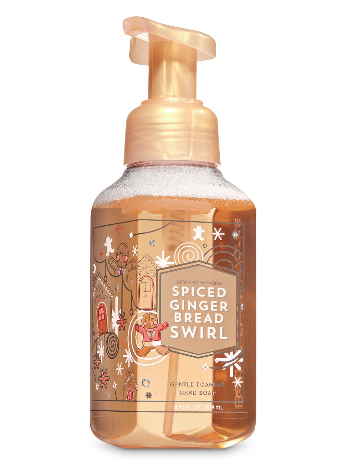  Spiced Gingerbread Swirl Gentle Foaming Hand Soap - Bath And Body Works