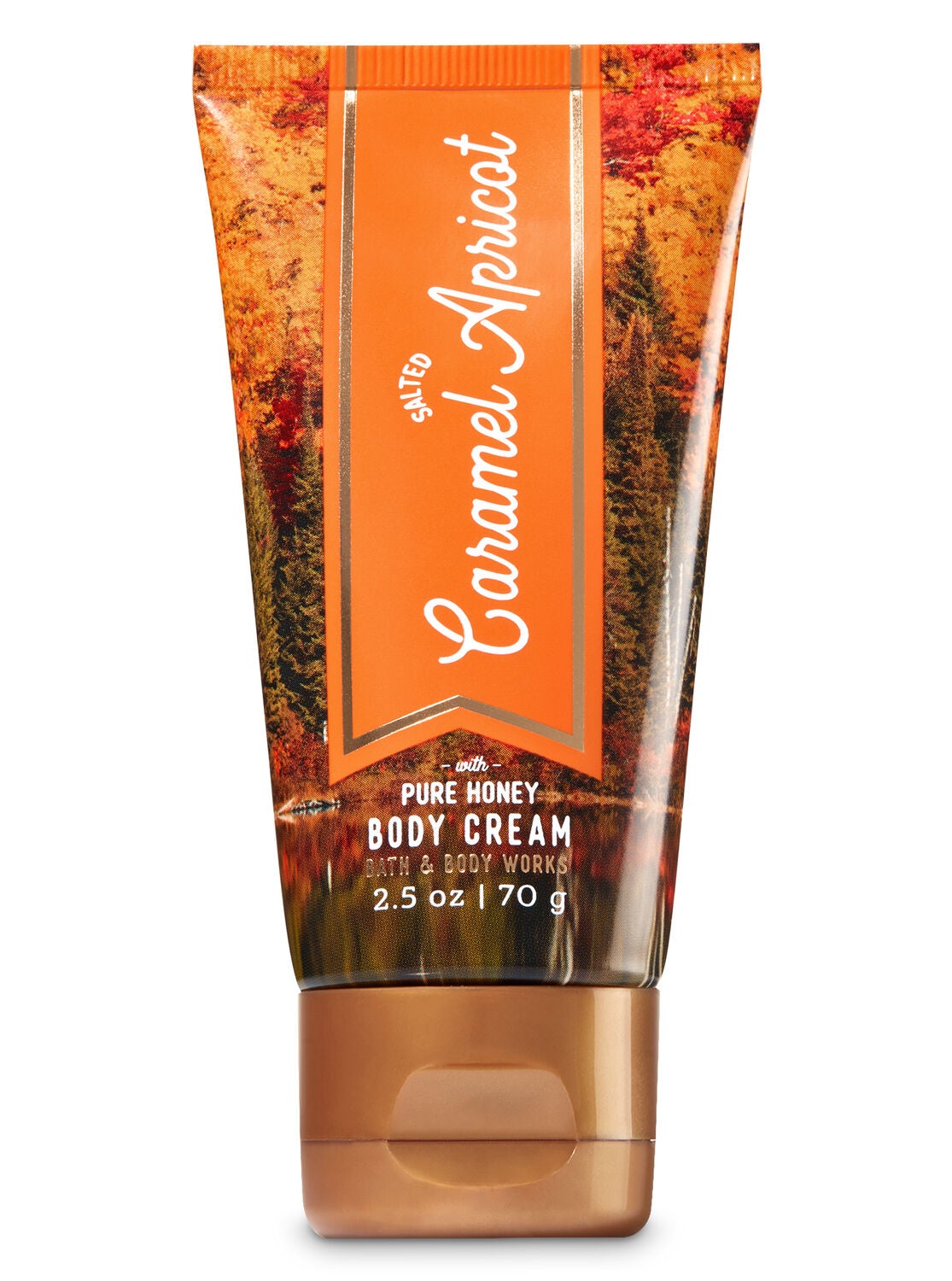 Signature Collection Salted Caramel Apricot Travel Size Body Cream - Bath And Body Works