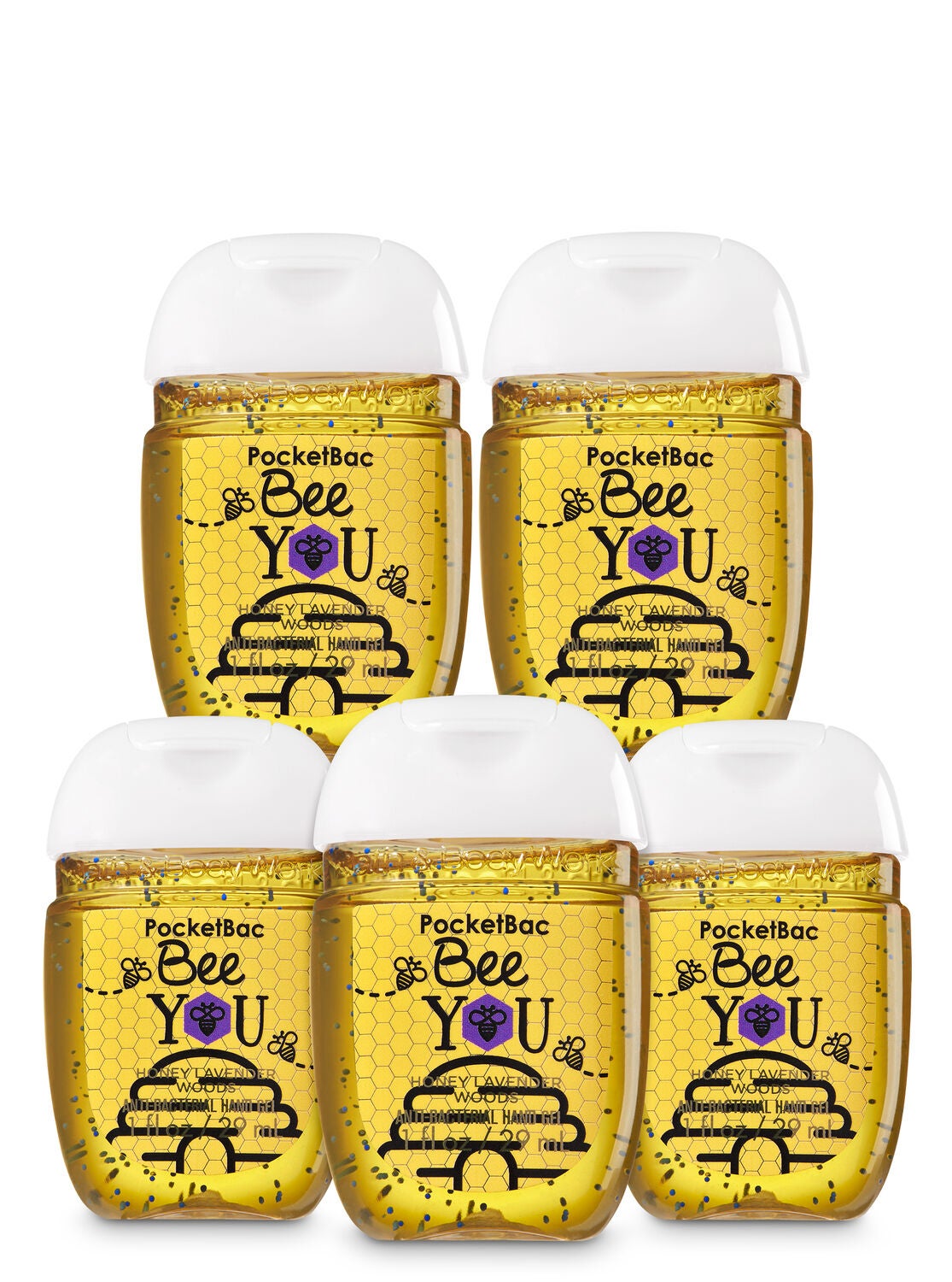 Honey Lavender Woods 5-Pack PocketBac Sanitizers - Bath And Body Works