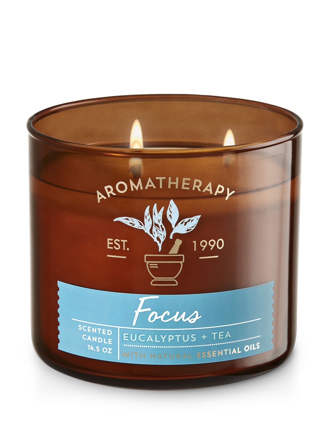 Aromatherapy Focus - Eucalyptus & Tea 3-Wick Candle - Bath And Body Works