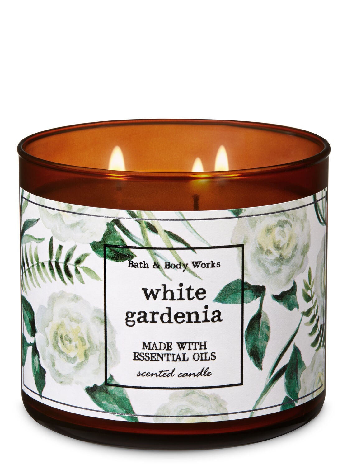 White Gardenia 3-Wick Candle - Bath And Body Works