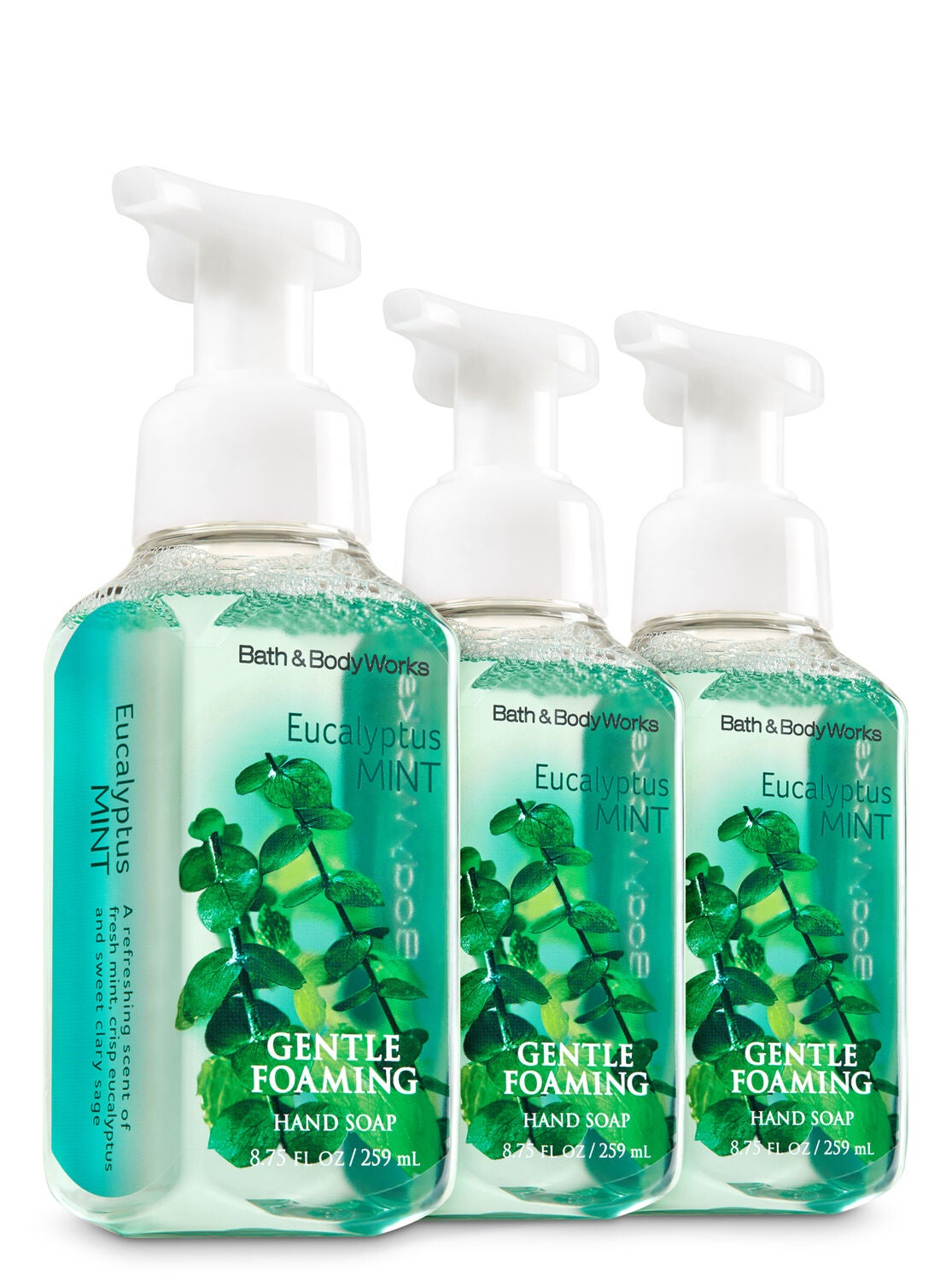 Eucalyptus Mint 3-Pack Gentle Foaming Soap - Bath And Body Works
