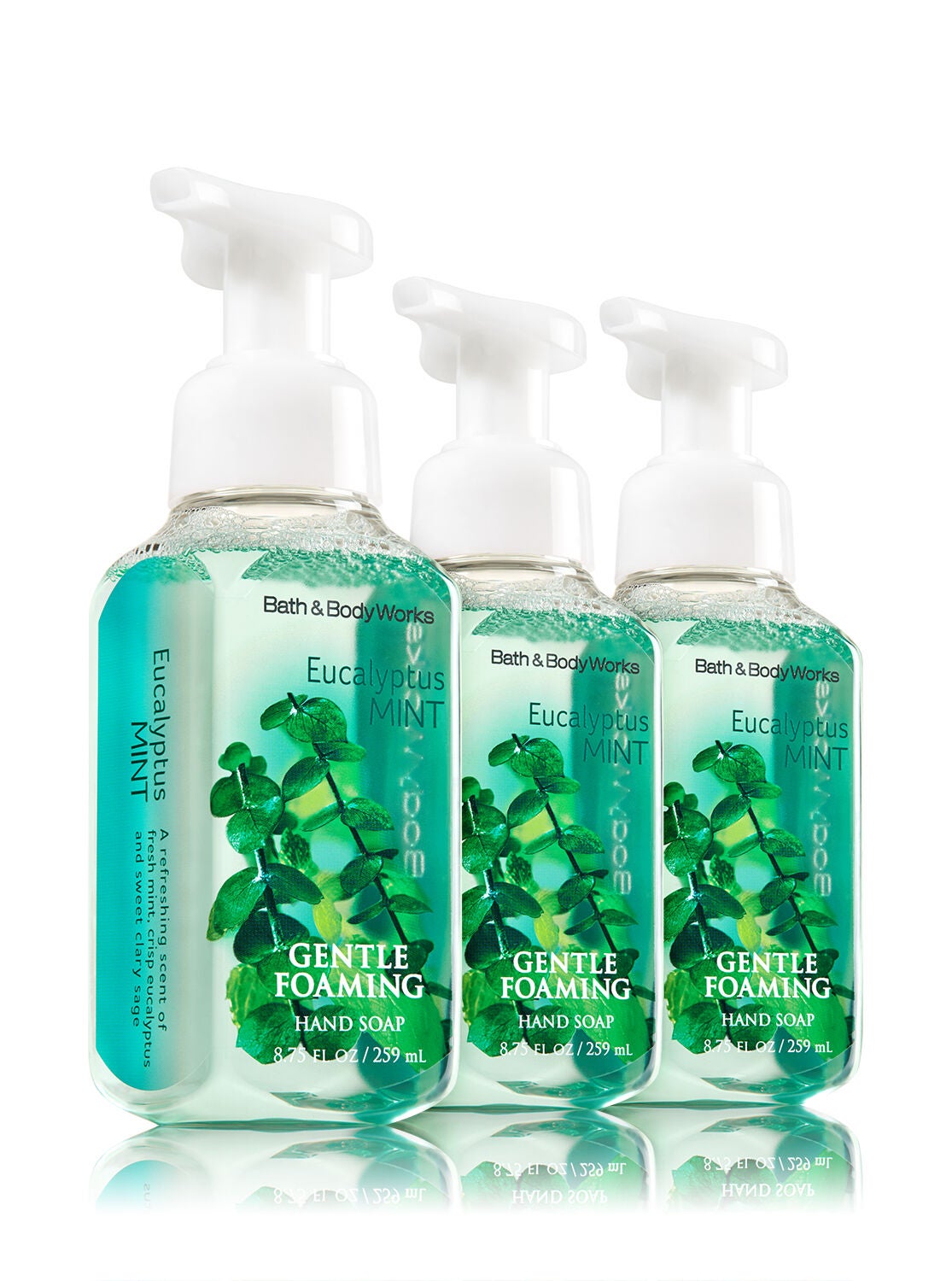 Eucalyptus Mint 3-Pack Gentle Foaming Soap - Bath And Body Works
