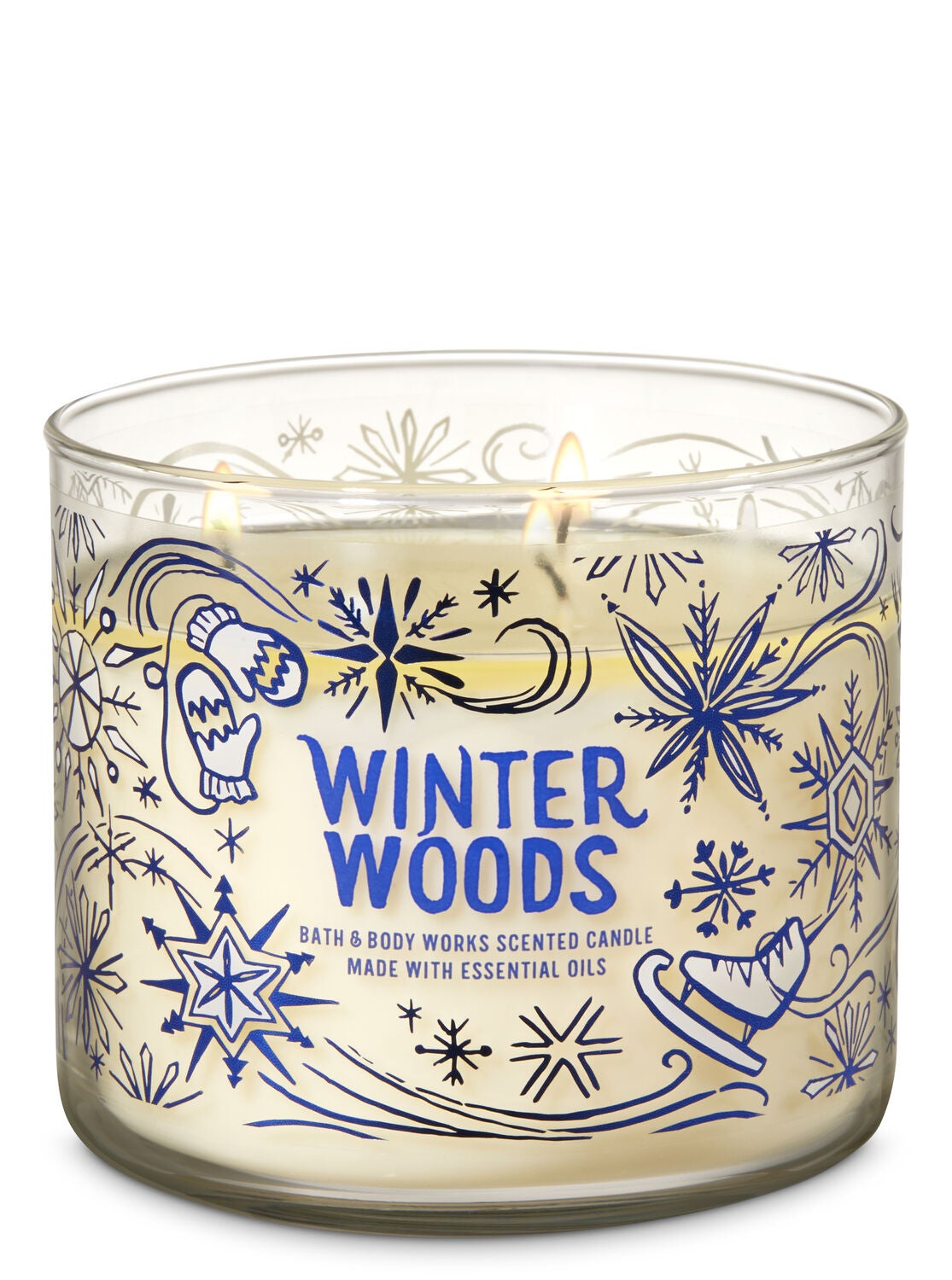 Winter Woods 3-Wick Candle - Bath And Body Works