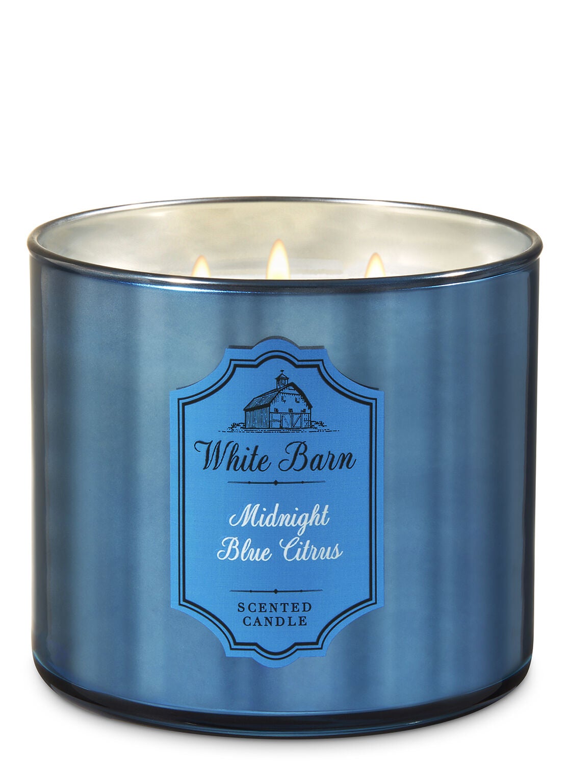 White Barn Midnight Blue Citrus 3-Wick Candle - Bath And Body Works