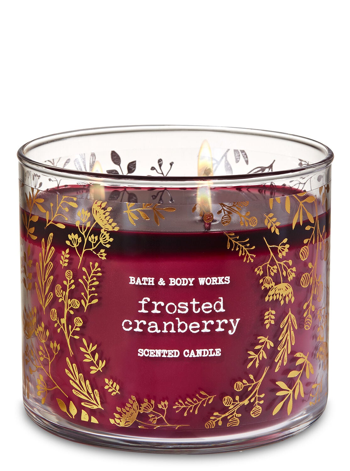Frosted Cranberry 3-Wick Candle - Bath And Body Works
