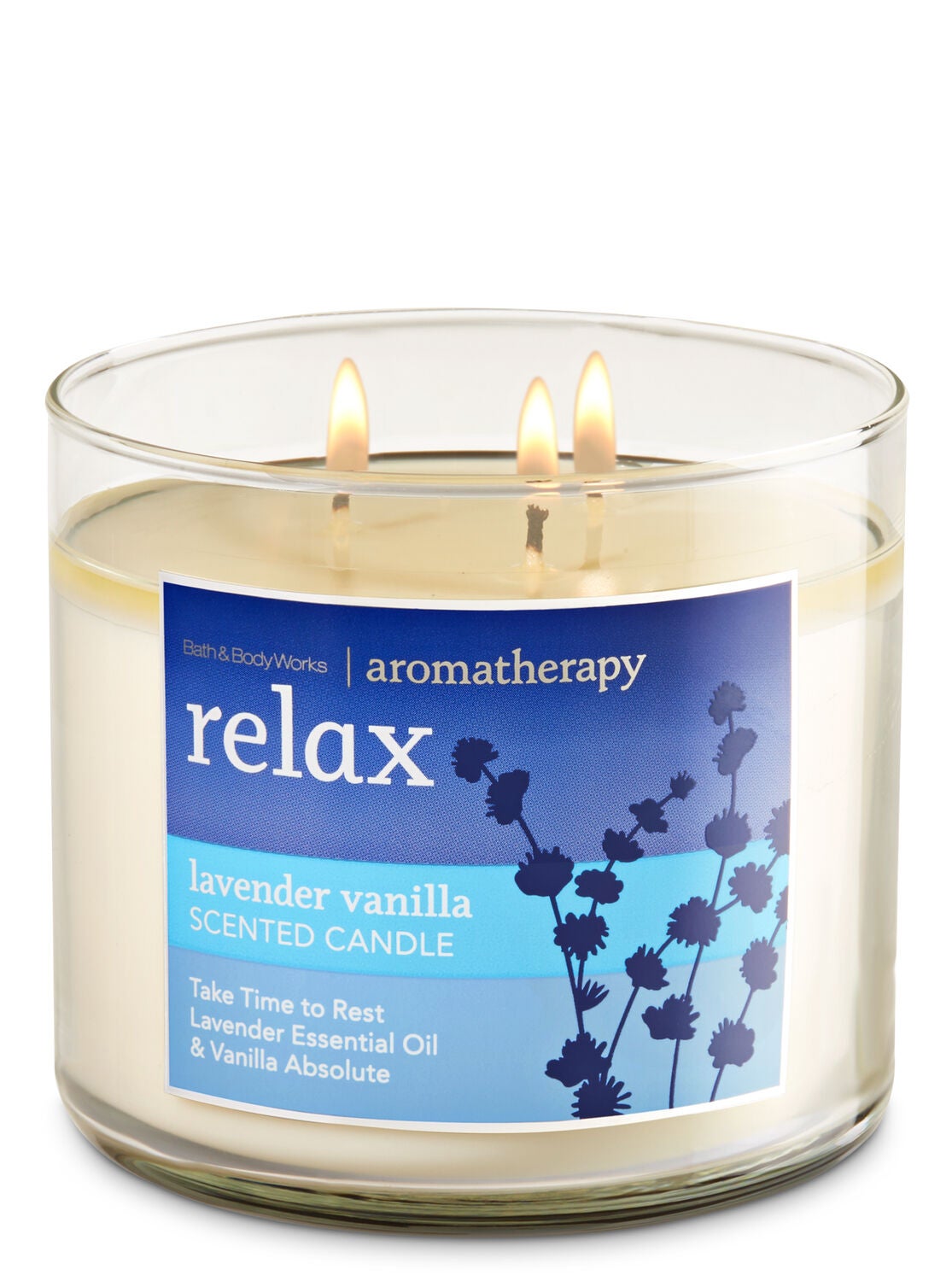 lavender vanilla 3 wick candles aromatherapy bath body works lavender chamomile candle bath and body works
