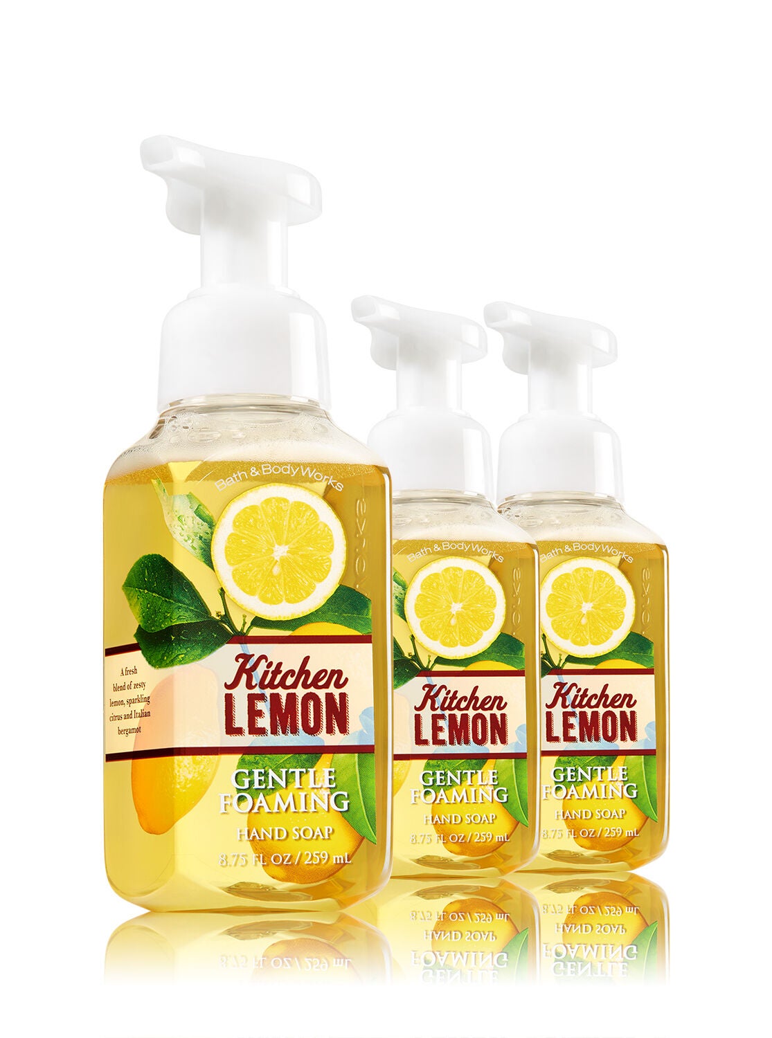 Kitchen Lemon 3-Pack Gentle Foaming Soap - Bath And Body Works